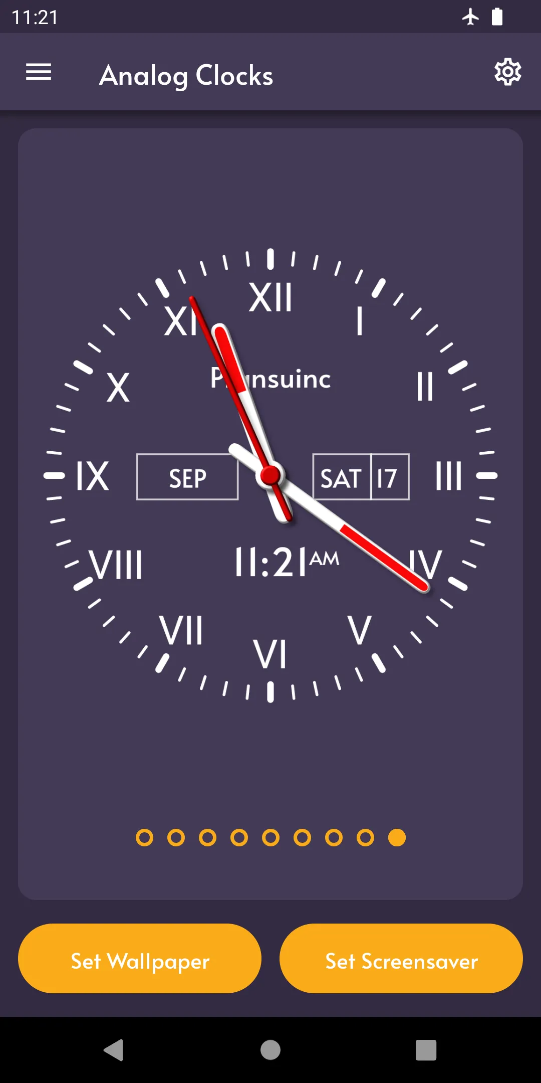 Analog Clock Live Wallpapers | Indus Appstore | Screenshot