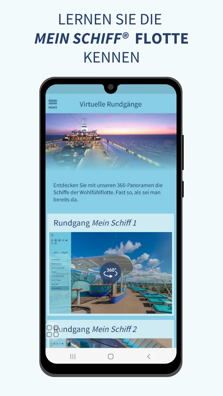 Mein Schiff Kreuzfahrten | Indus Appstore | Screenshot