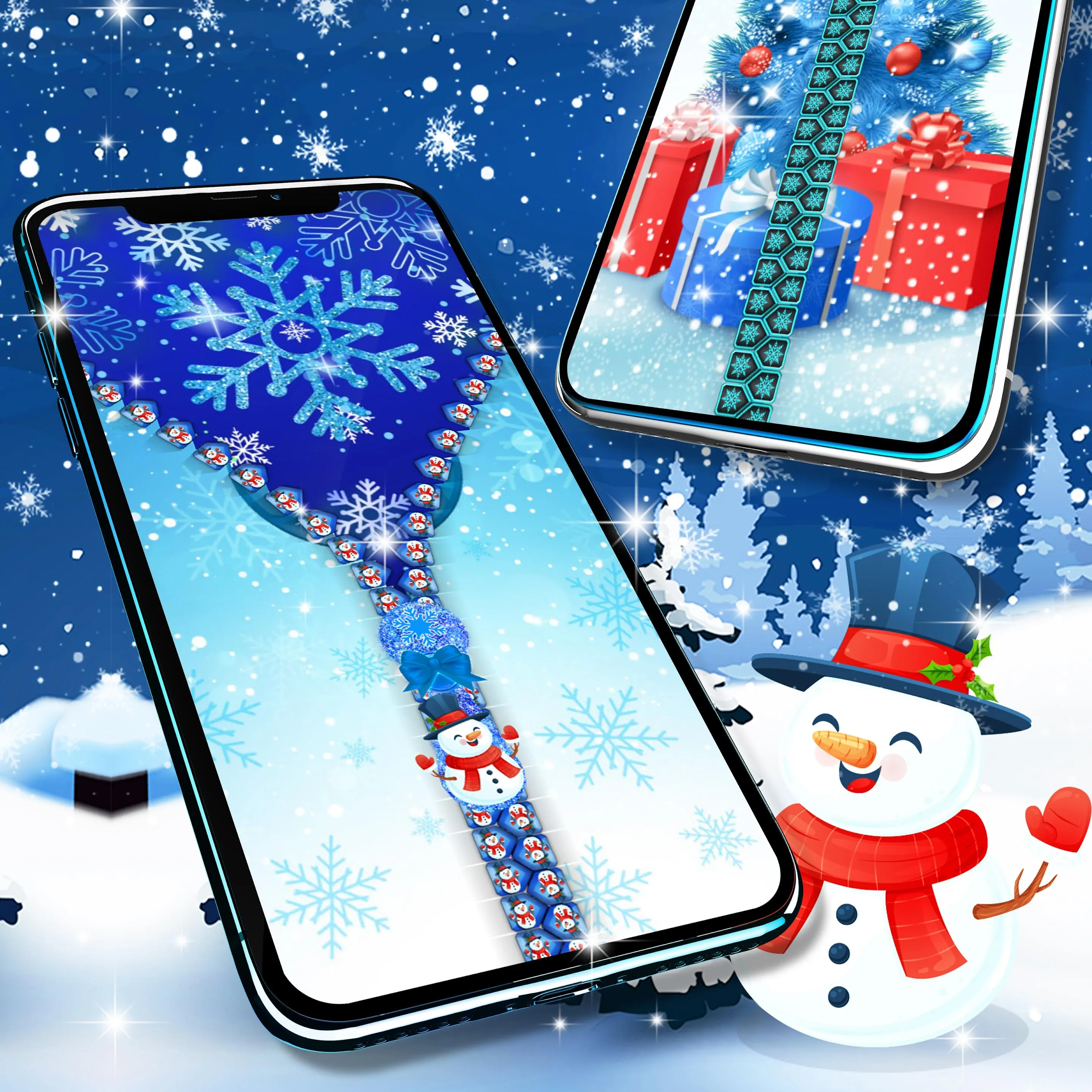 Winter snow lock screen | Indus Appstore | Screenshot