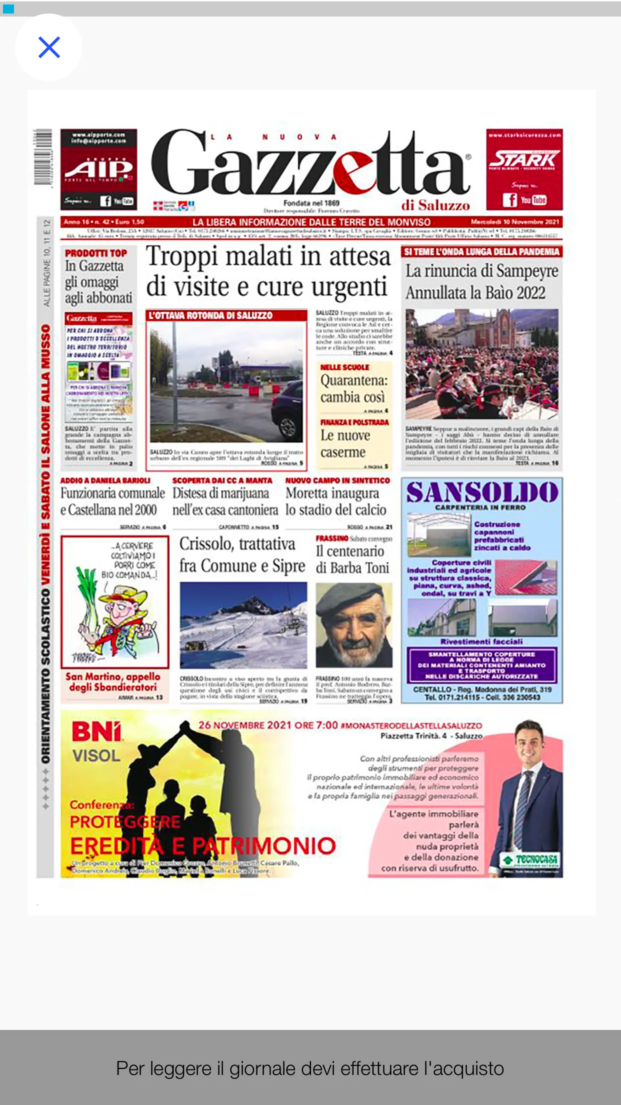 La Nuova Gazzetta di Saluzzo | Indus Appstore | Screenshot