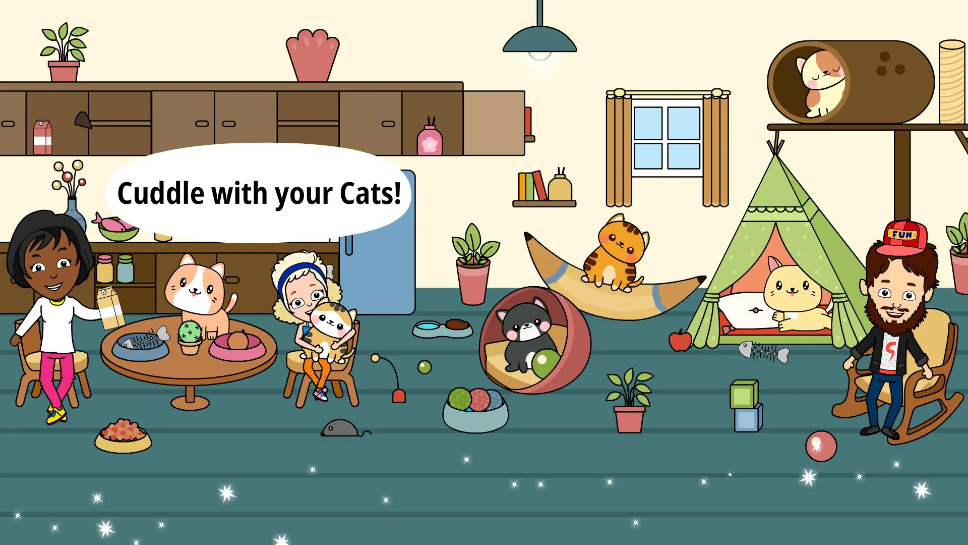 My Cat Town - Tizi Pet Games | Indus Appstore | Screenshot