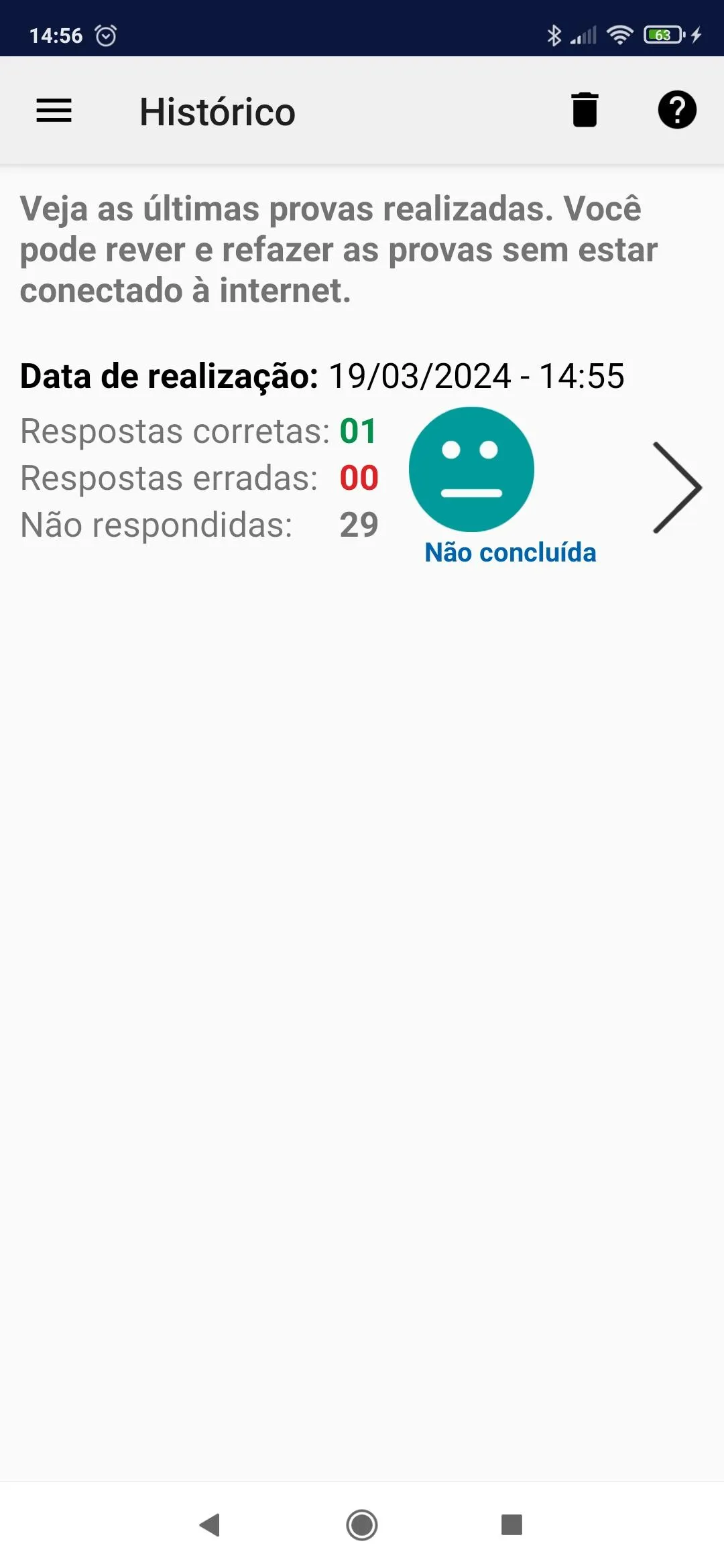 Simulado Detran-SP | Indus Appstore | Screenshot