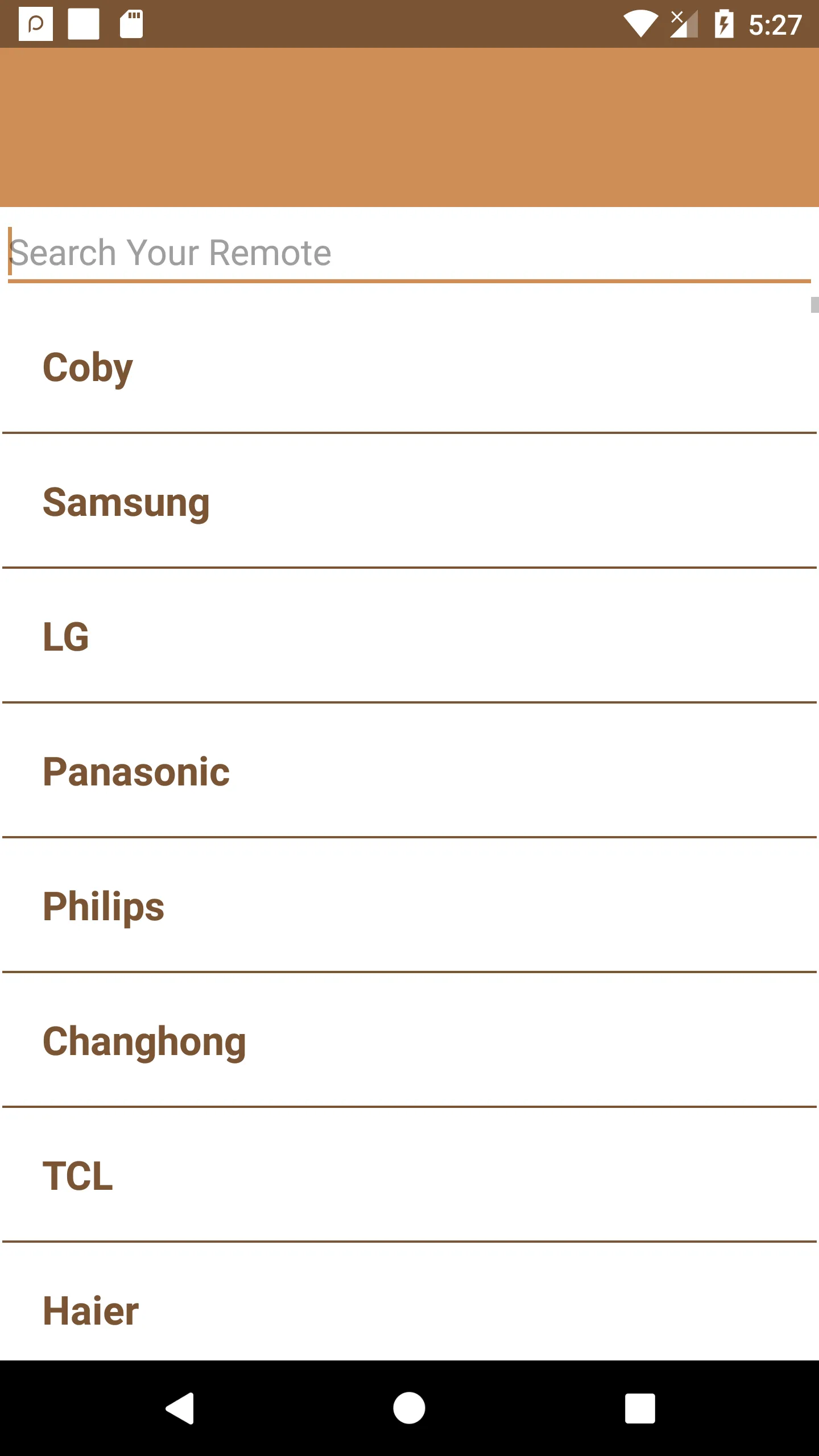Coby TV Remote | Indus Appstore | Screenshot