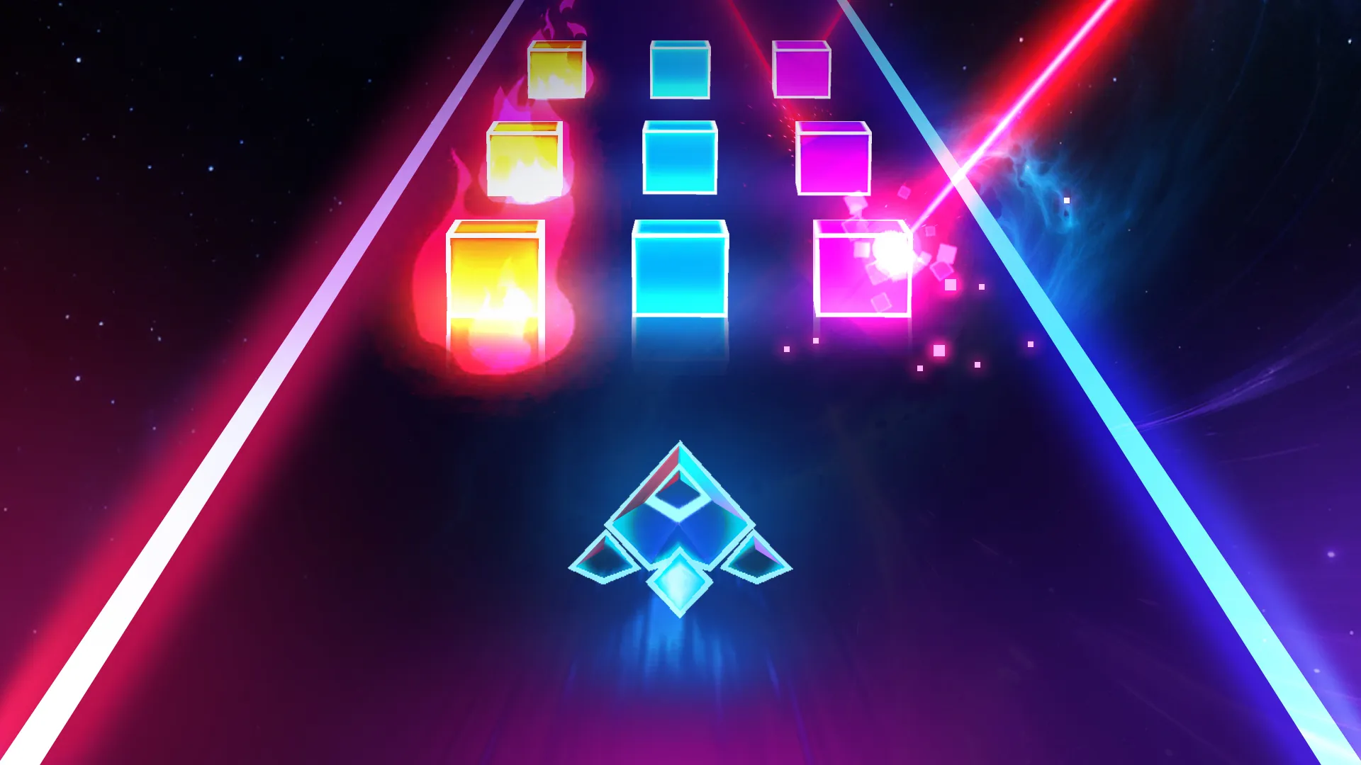 Beat Rush: Cyber Neon Rhythm | Indus Appstore | Screenshot
