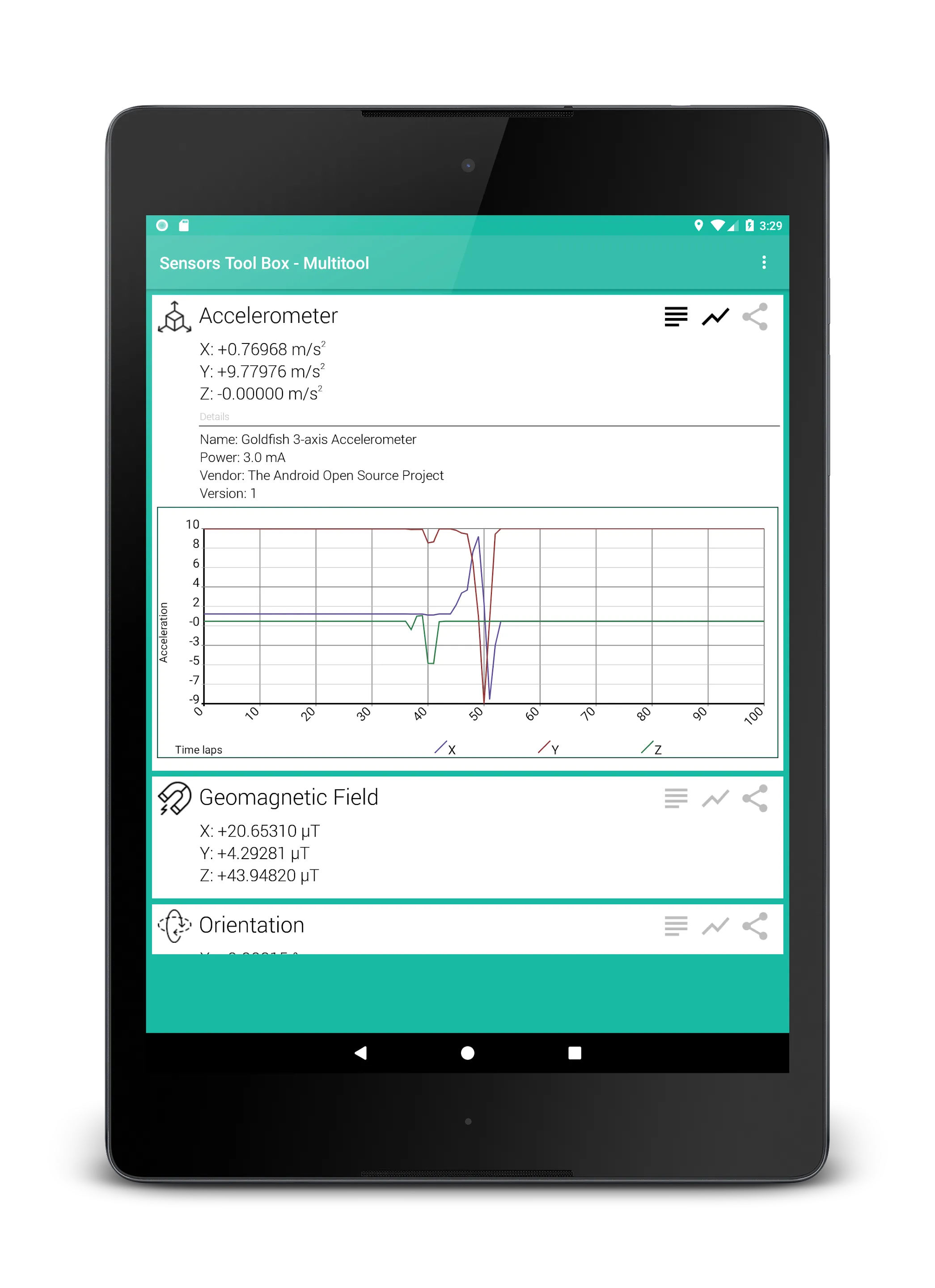 Sensors Toolbox - Multi Tool | Indus Appstore | Screenshot