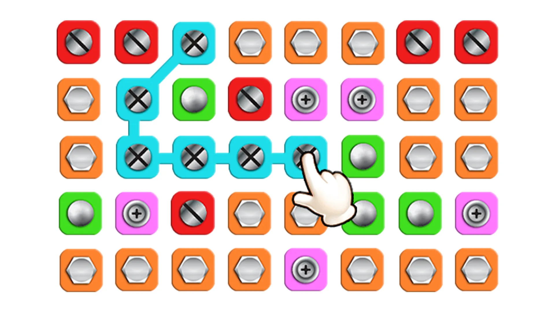 Nuts & Bolts Match 3 Puzzle | Indus Appstore | Screenshot