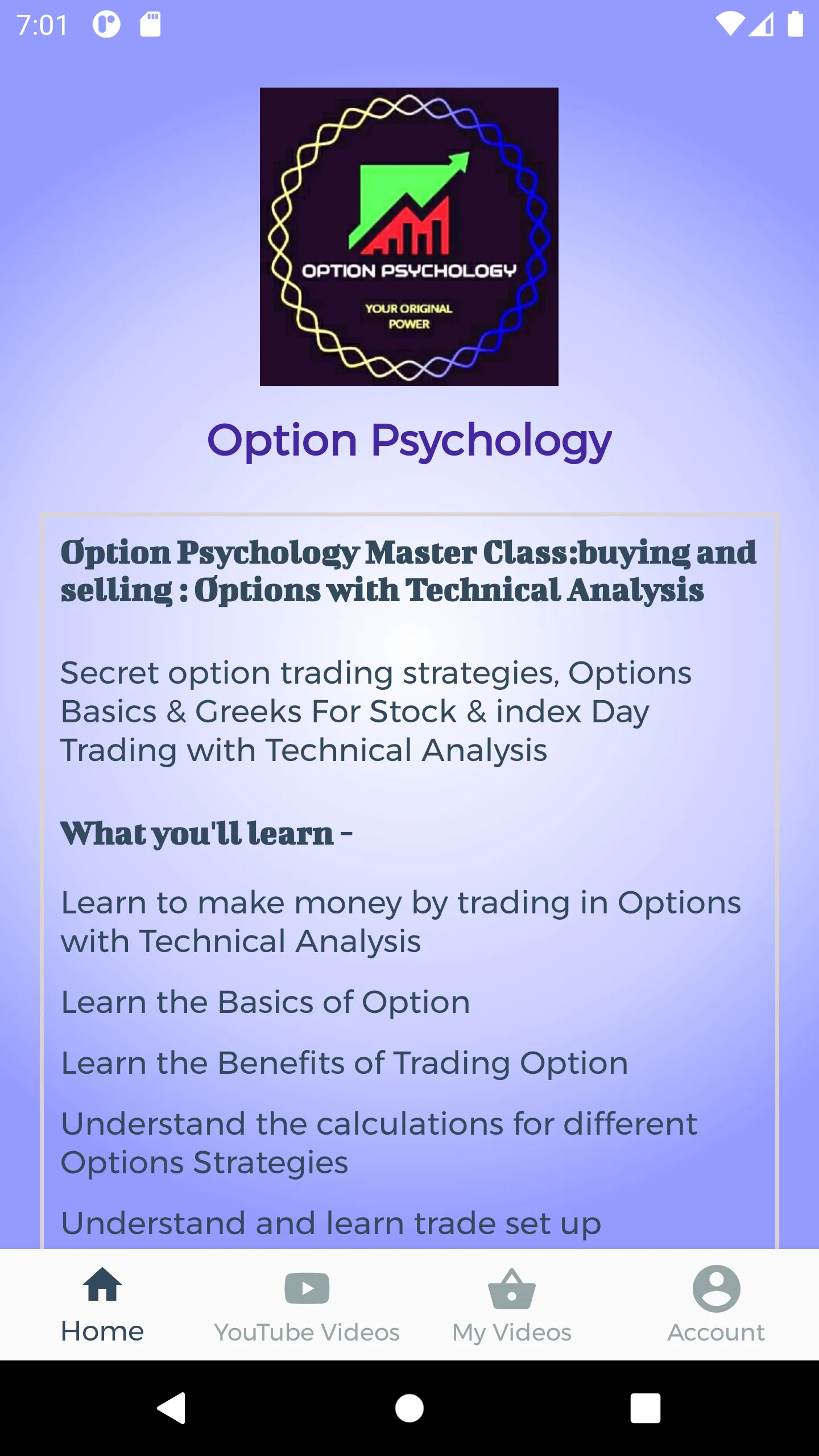 Option Psychology | Indus Appstore | Screenshot