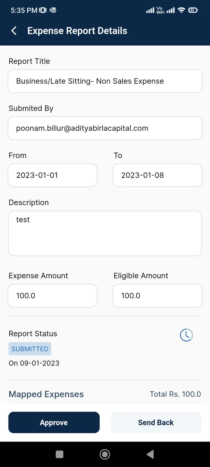 PayExpense ABFL | Indus Appstore | Screenshot