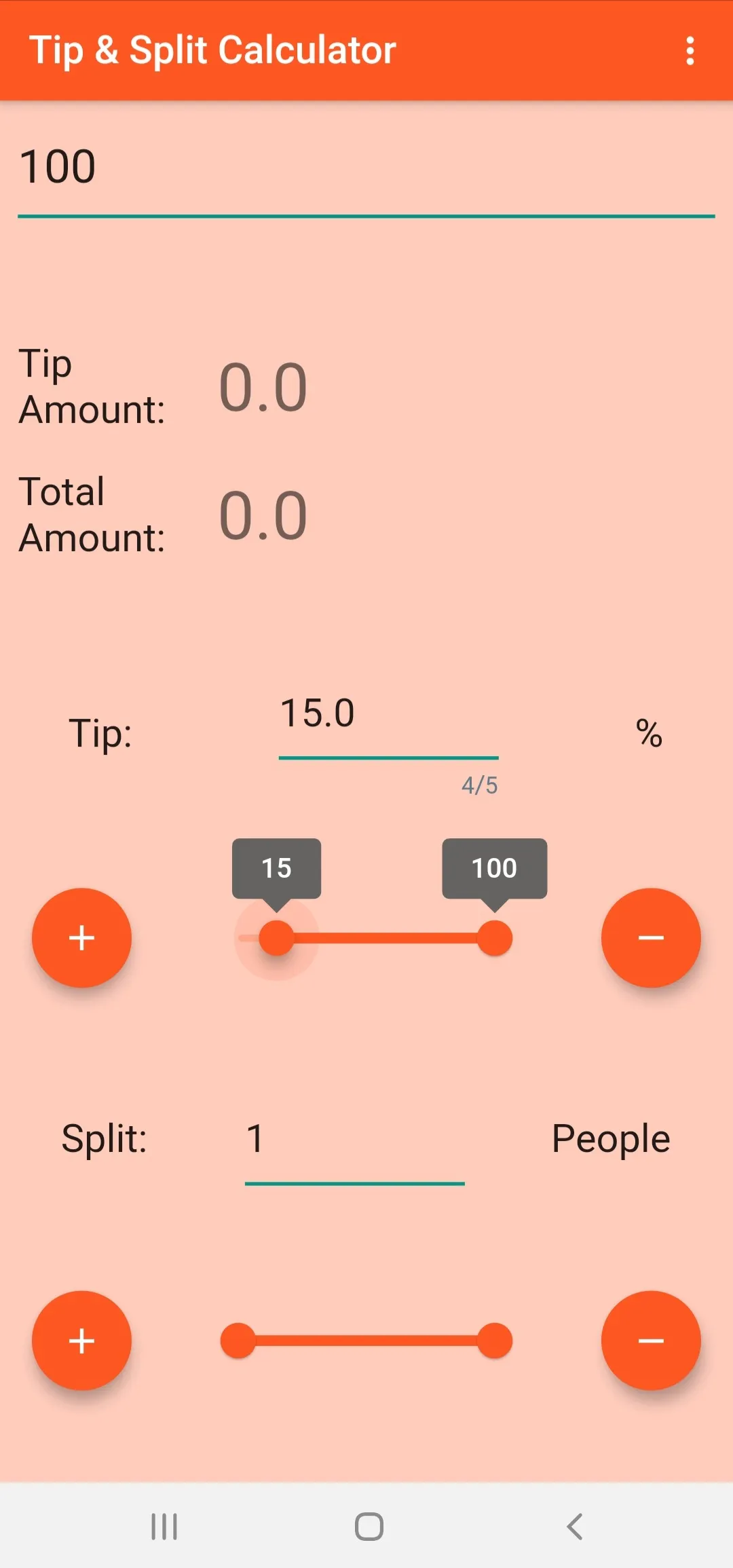 Tip and Split Calculator | Indus Appstore | Screenshot