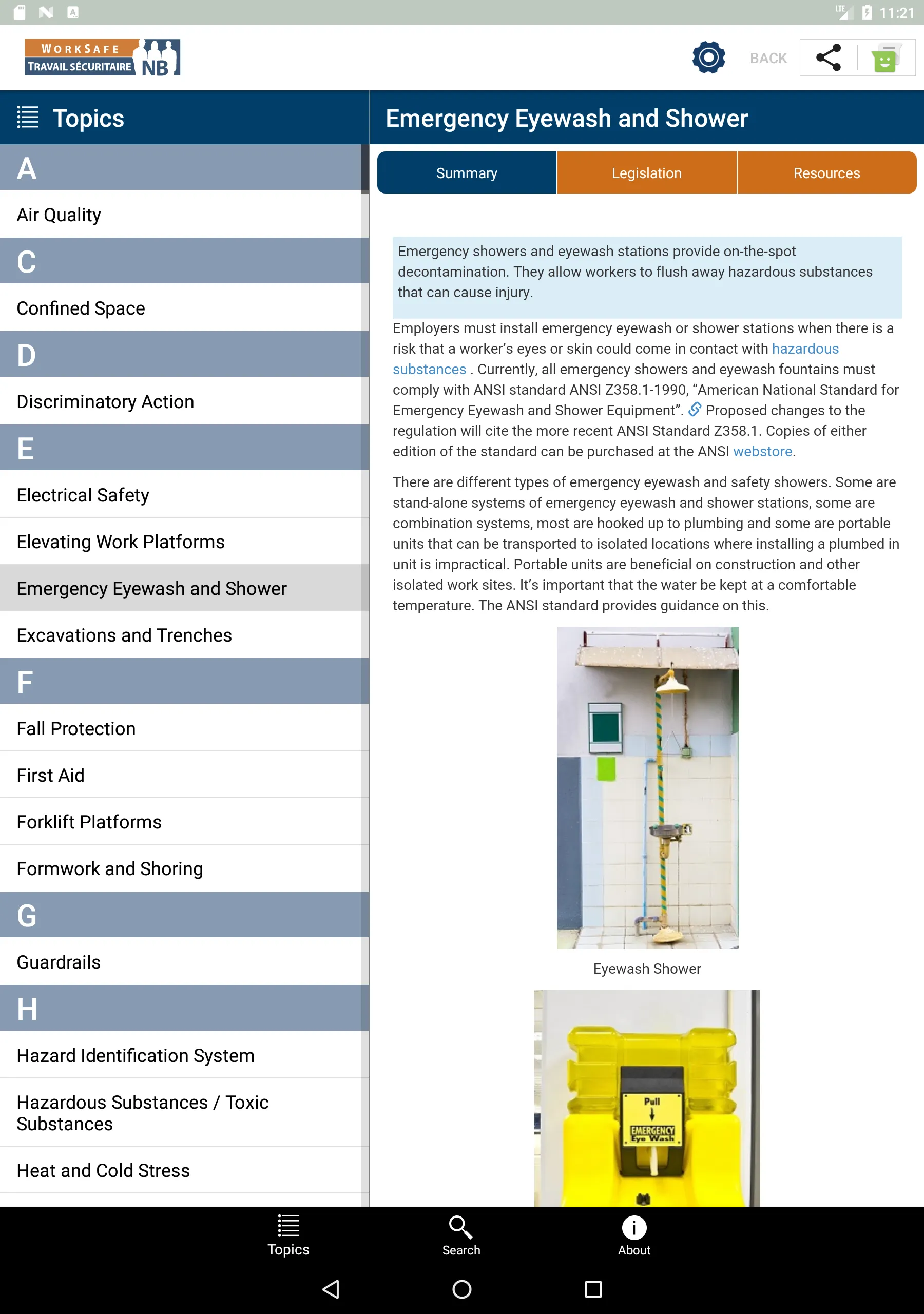 NB OHS Guide / Guide de SST NB | Indus Appstore | Screenshot