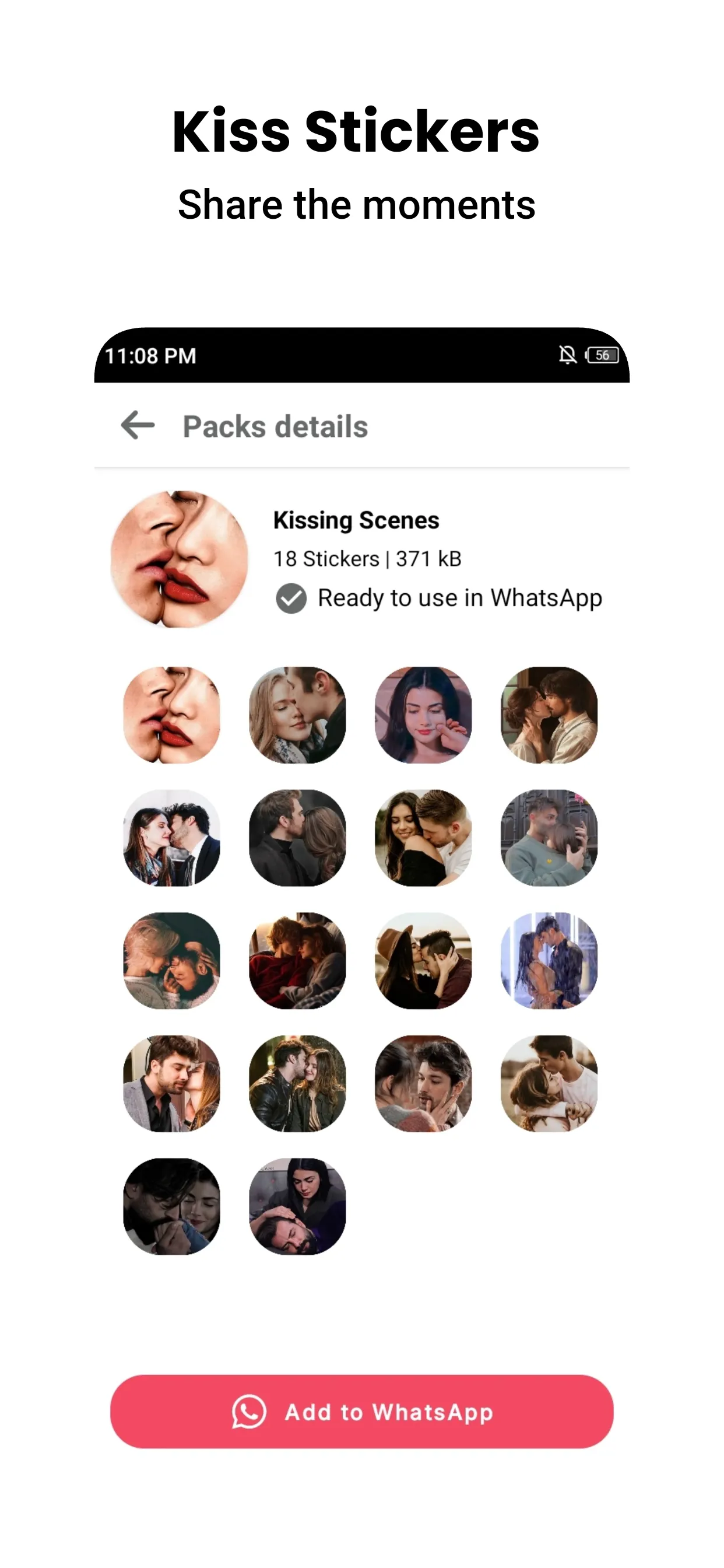 Romantic Stickers - WAStickers | Indus Appstore | Screenshot