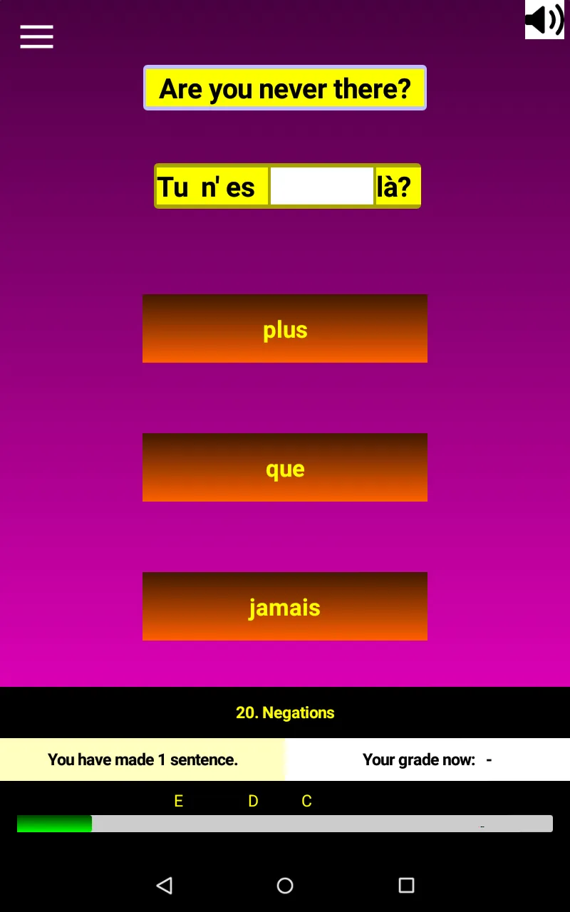 French Grammar Gaps D | Indus Appstore | Screenshot