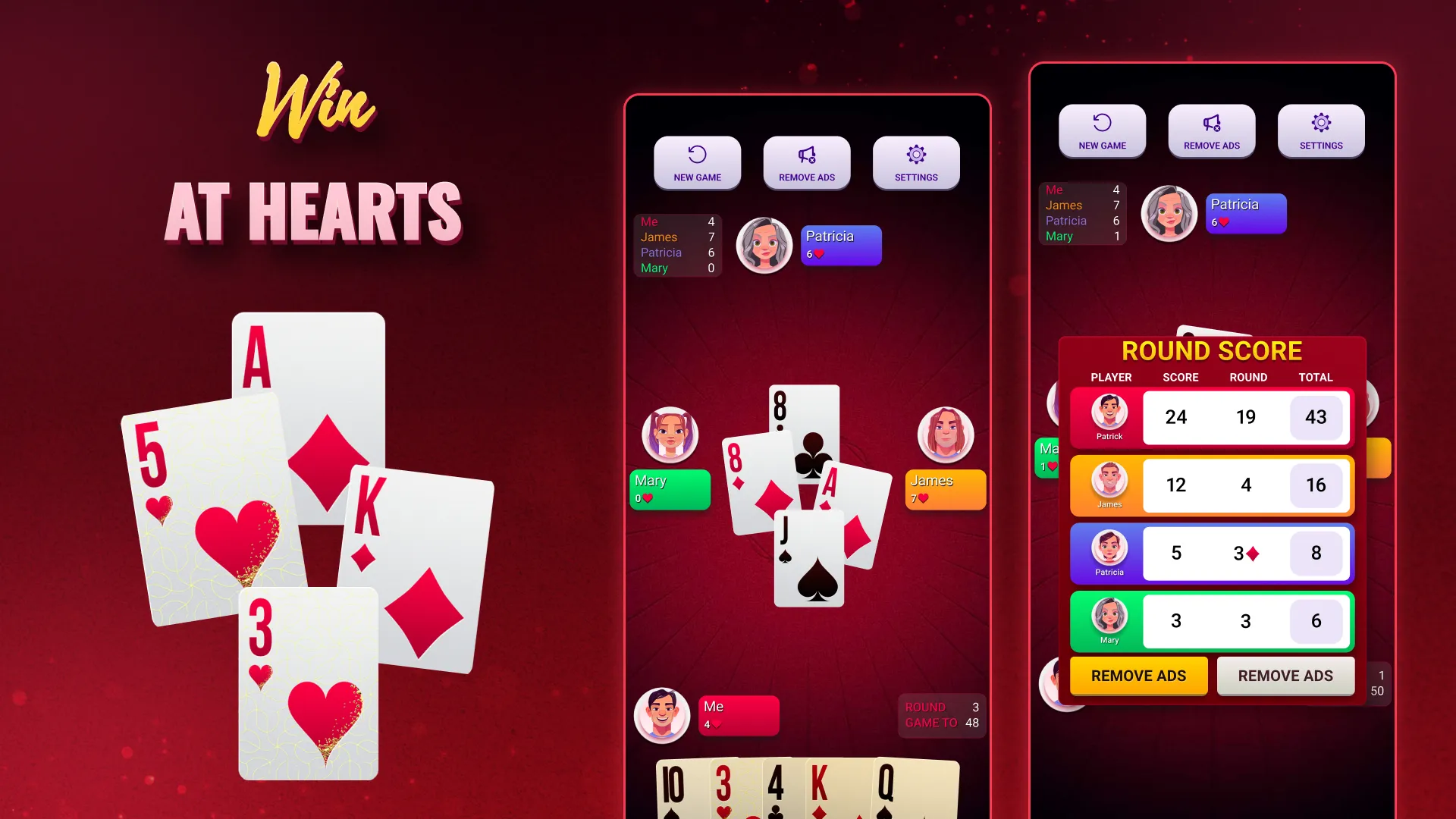 Hearts Single Player - Offline | Indus Appstore | Screenshot