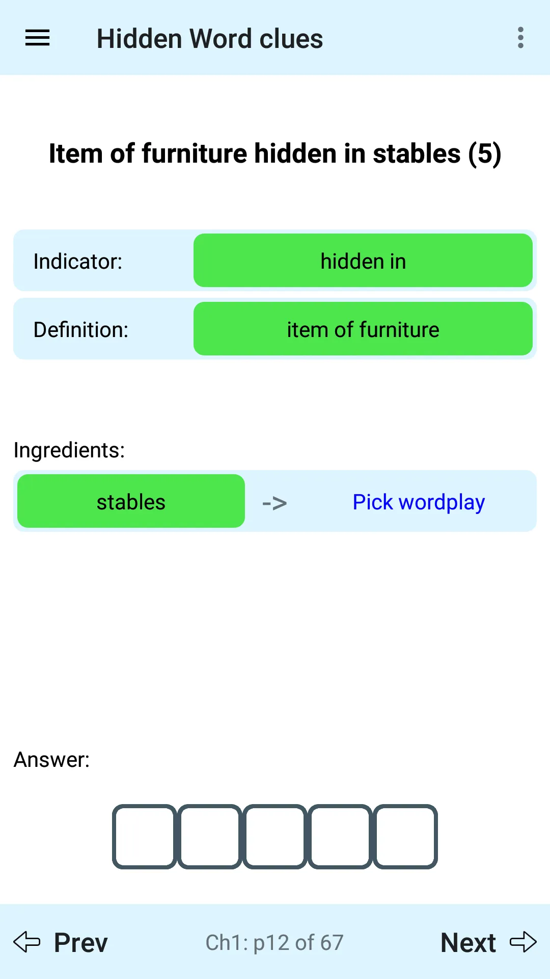 Learn Cryptic Crosswords | Indus Appstore | Screenshot