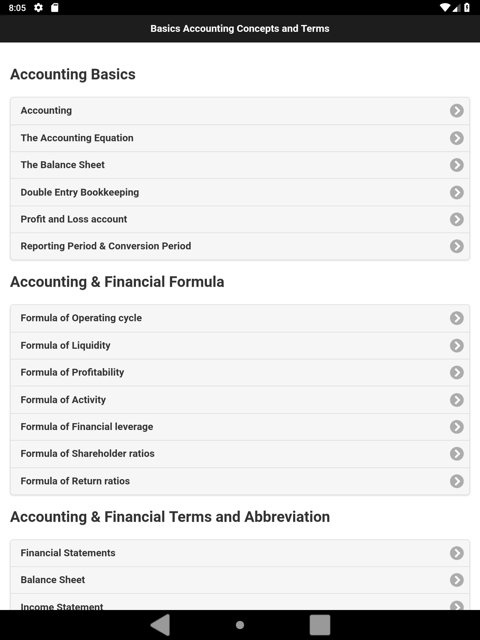 Accounting  Notes | Indus Appstore | Screenshot