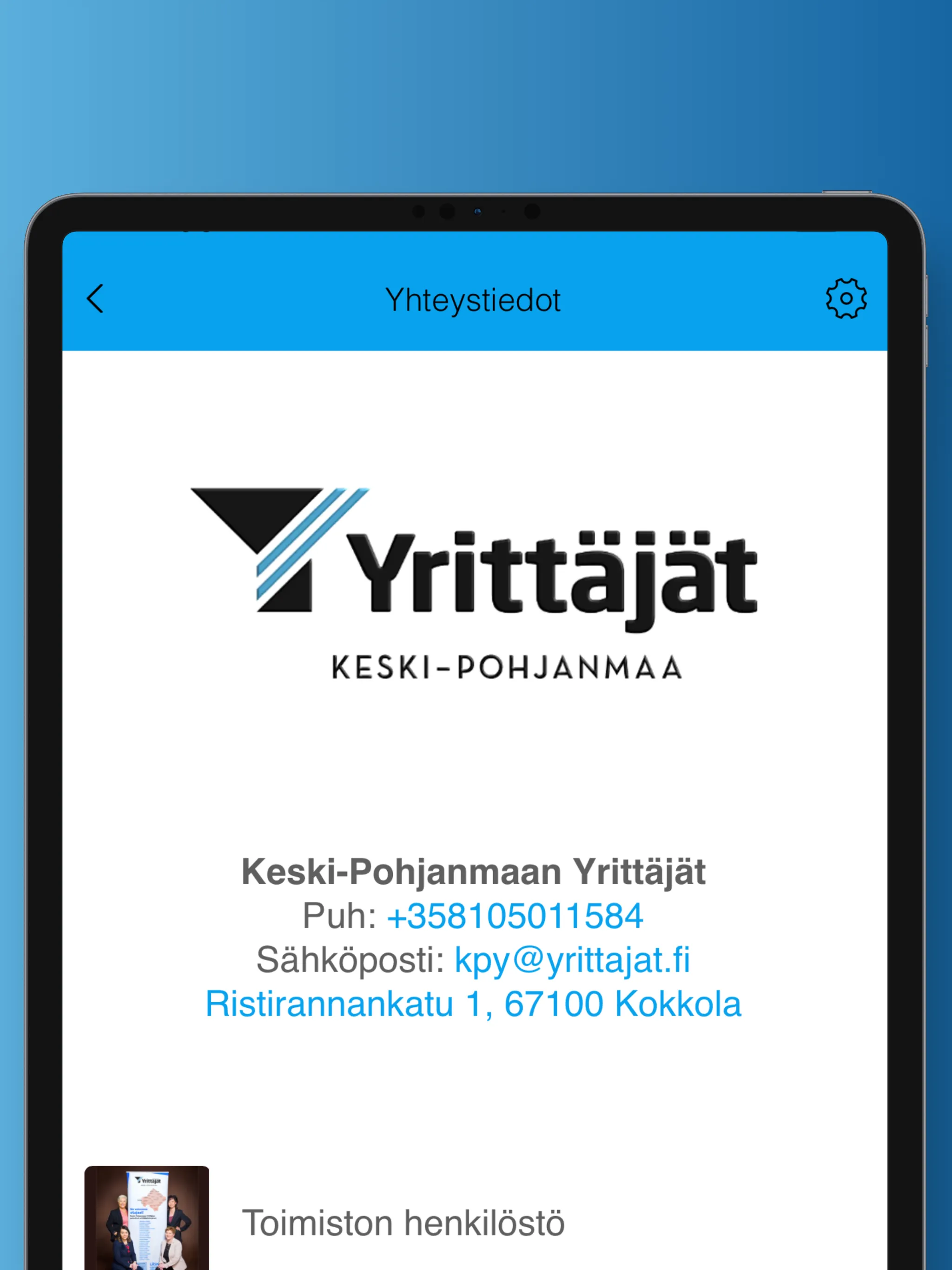 Keski-Pohjanmaan Yrittäjät | Indus Appstore | Screenshot