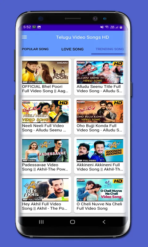 Telugu Video : Telugu Songs HD | Indus Appstore | Screenshot