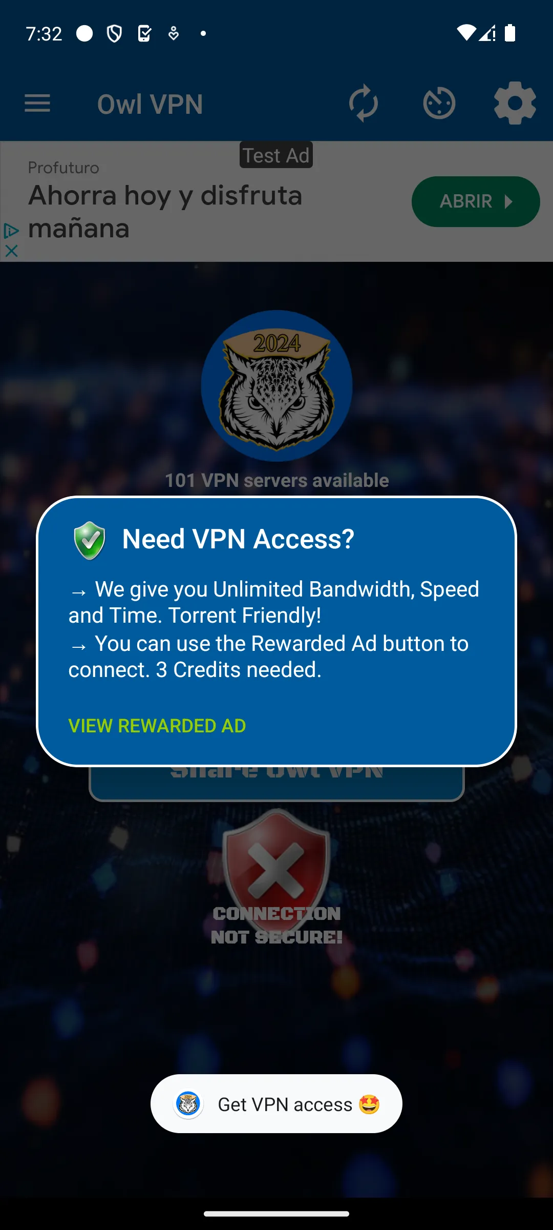 Owl VPN Fast Secure Proxy Net | Indus Appstore | Screenshot