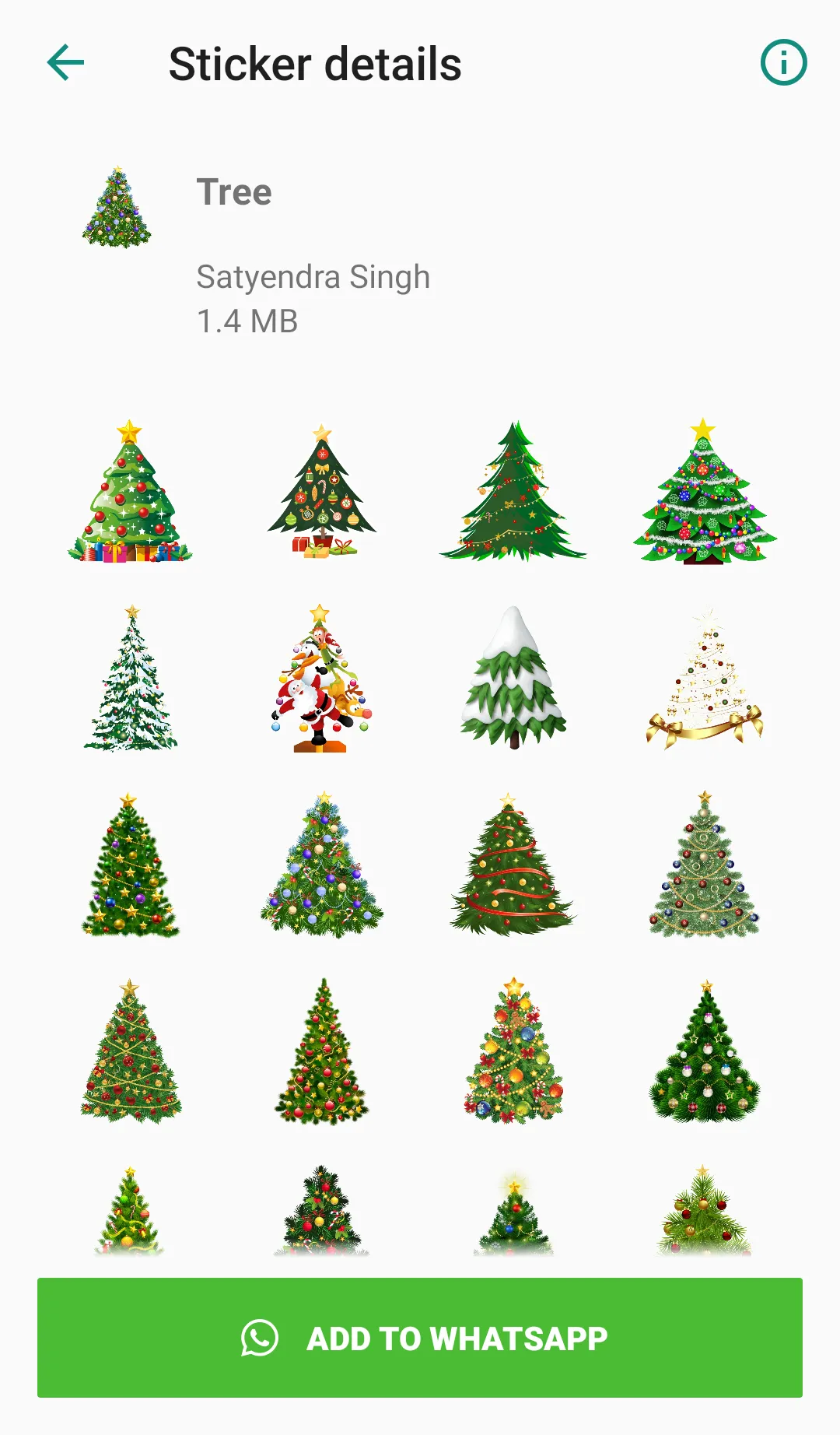 Christmas Sticker for Whatsapp | Indus Appstore | Screenshot