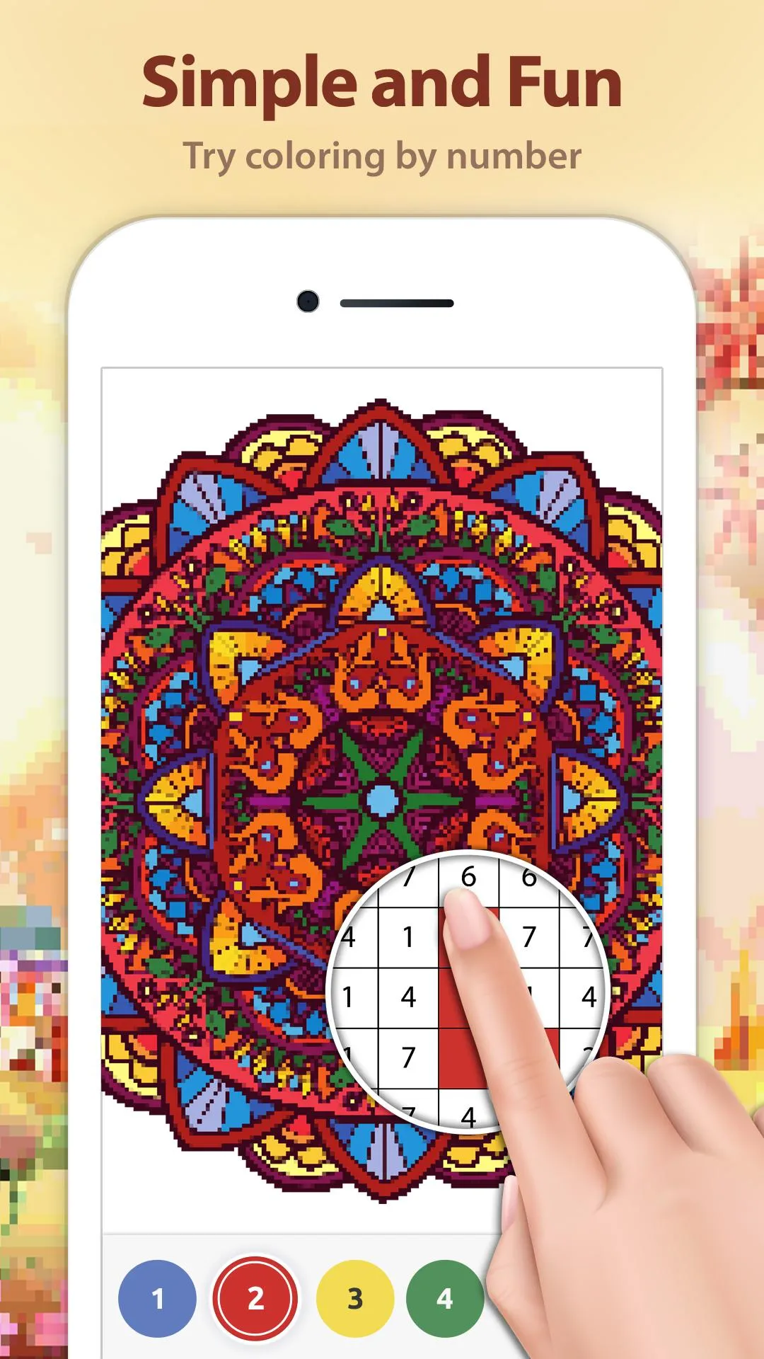 Mandala Color by Number | Indus Appstore | Screenshot