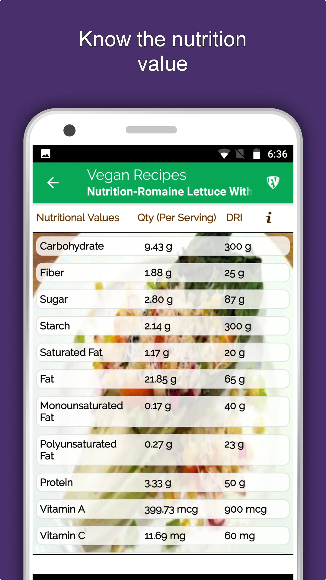 Vegan Food Recipes Diet Plan | Indus Appstore | Screenshot