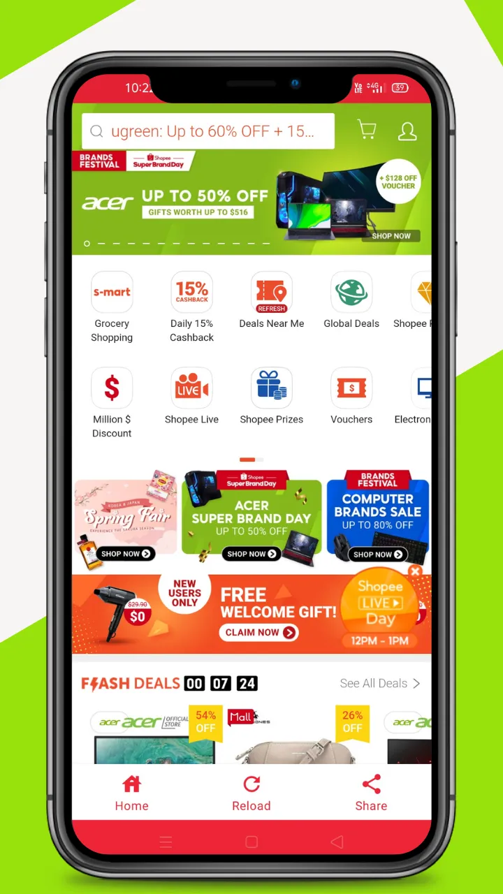 Singapore Online Shopping App | Indus Appstore | Screenshot