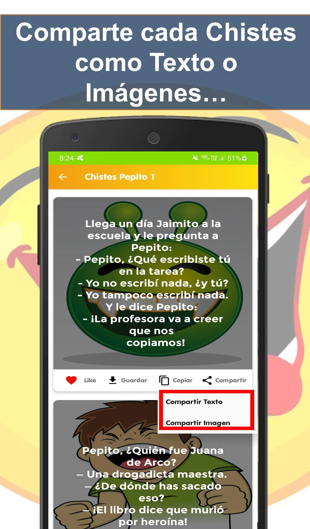 Chistes de Pepito Graciosos | Indus Appstore | Screenshot