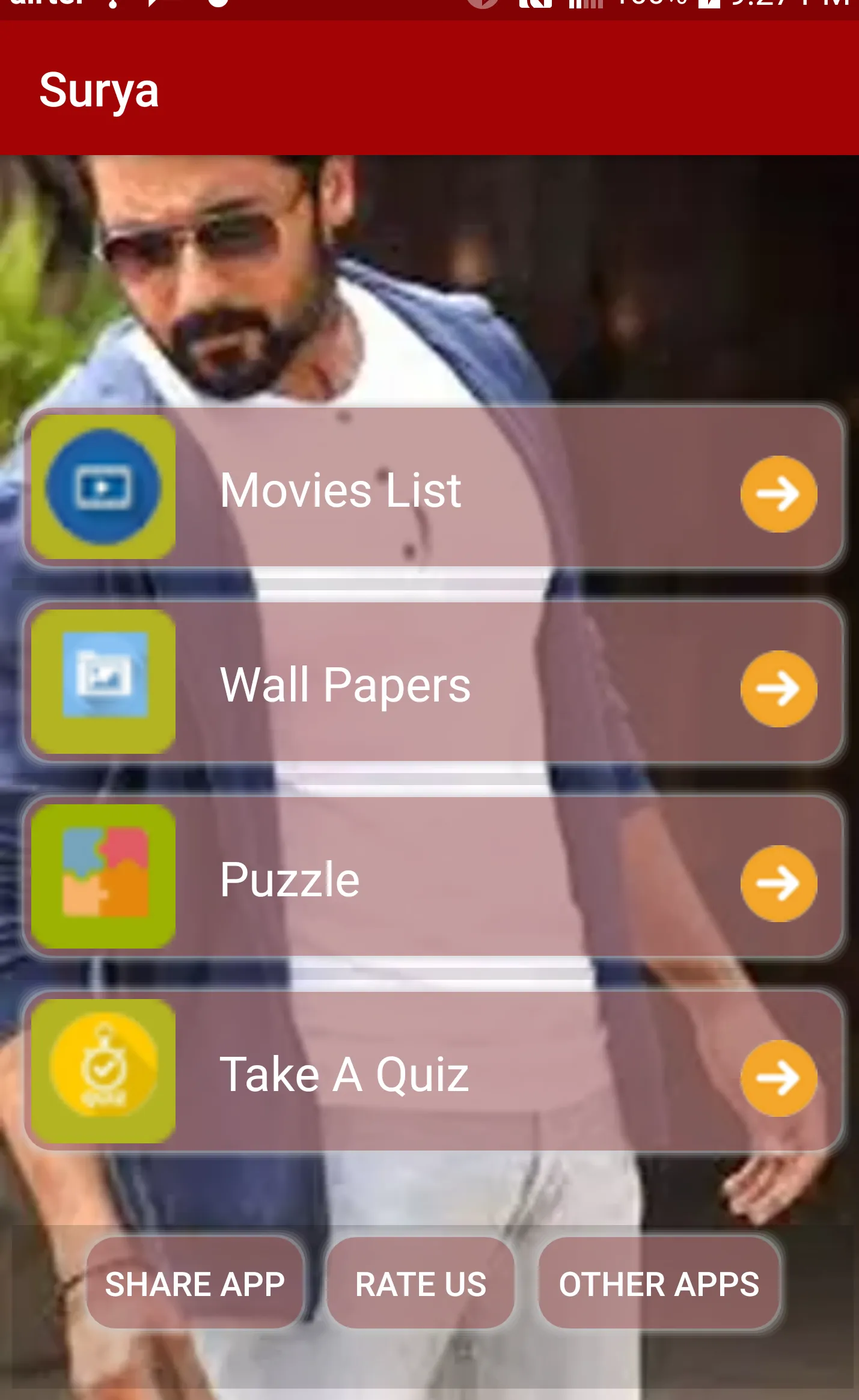 Suriya Movies ,Wallpapers,Game | Indus Appstore | Screenshot