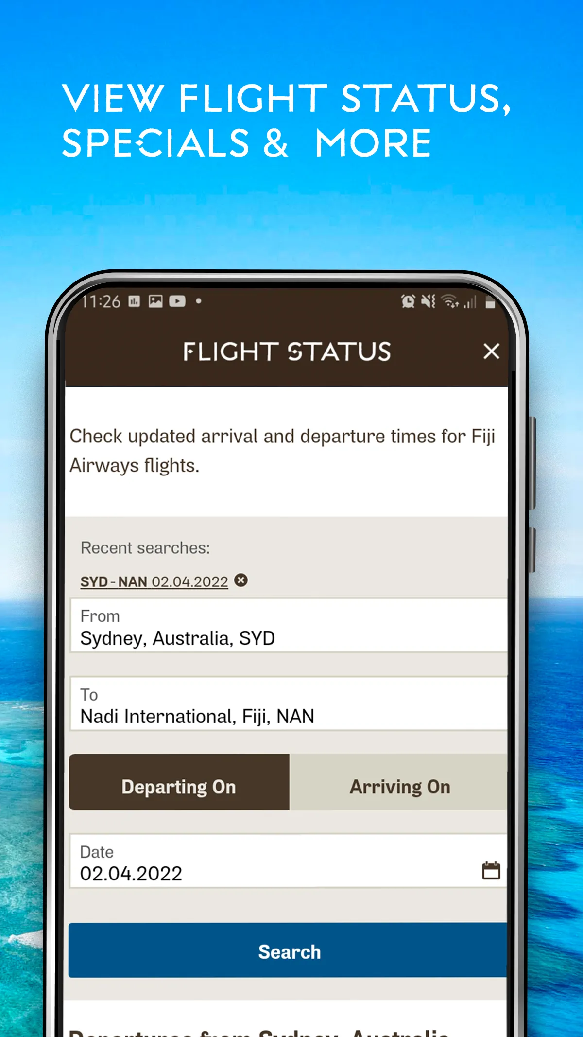 Fiji Airways | Indus Appstore | Screenshot