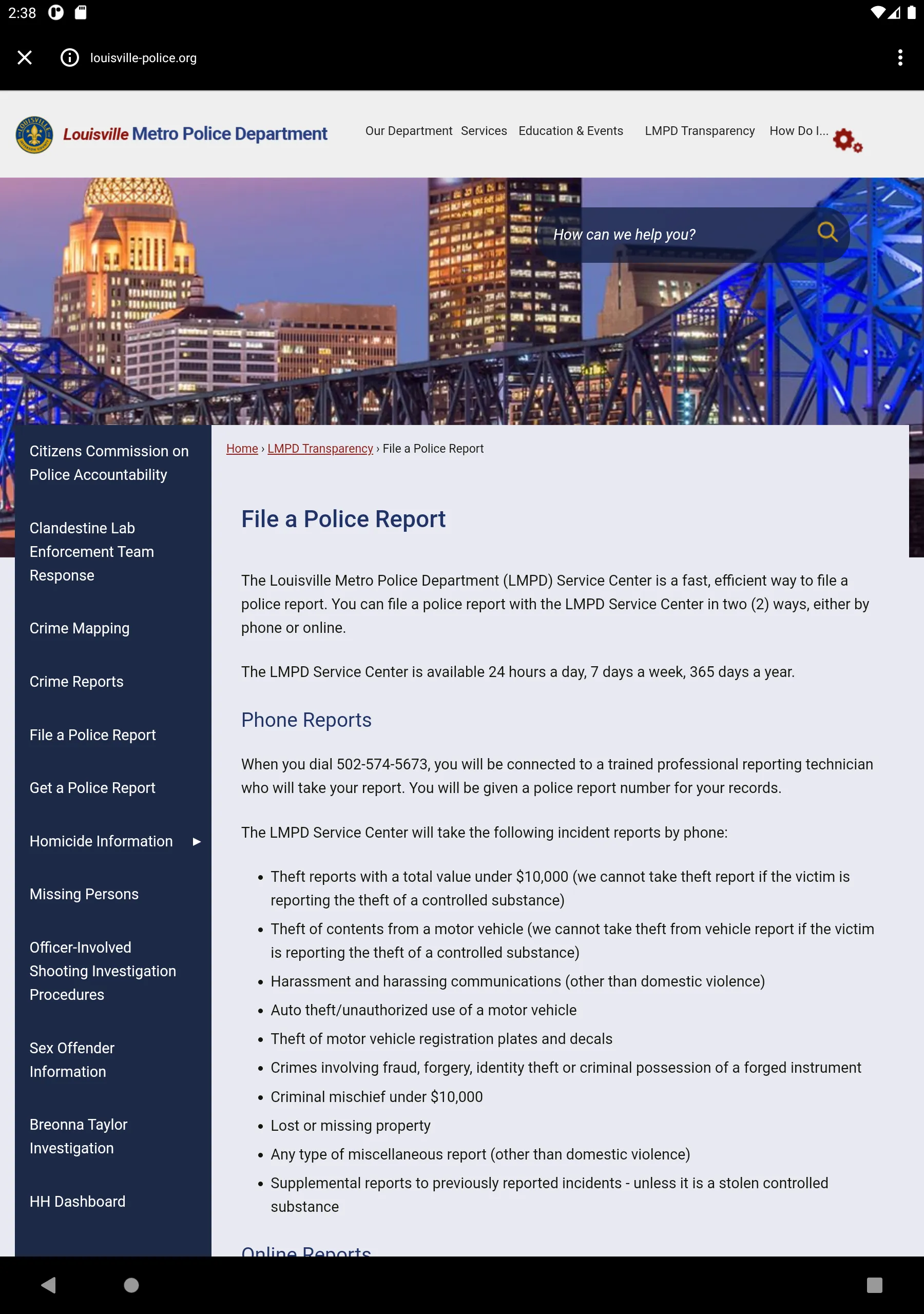 Louisville Metro PD | Indus Appstore | Screenshot