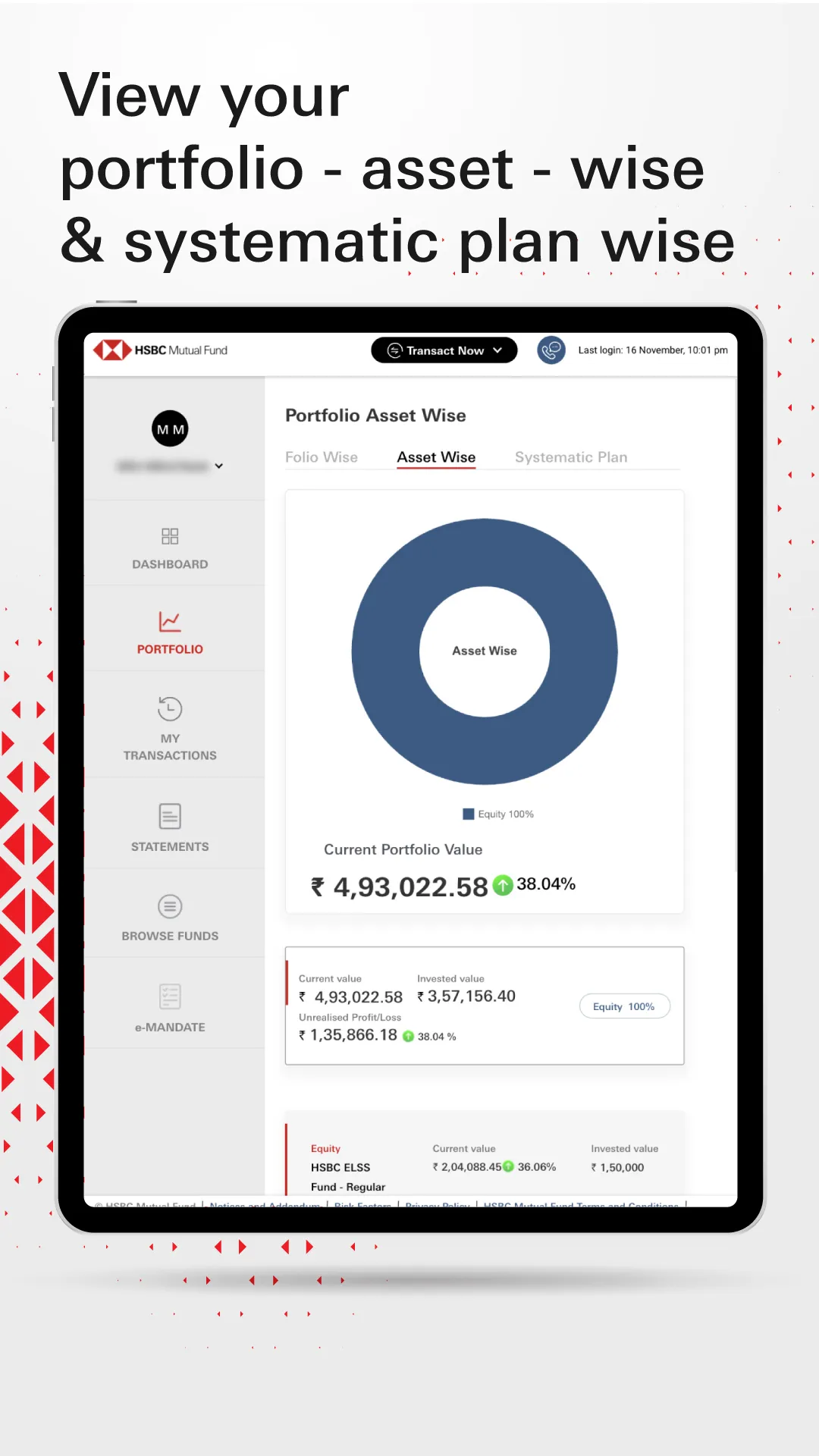 HSBC Mutual Fund Invest Xpress | Indus Appstore | Screenshot