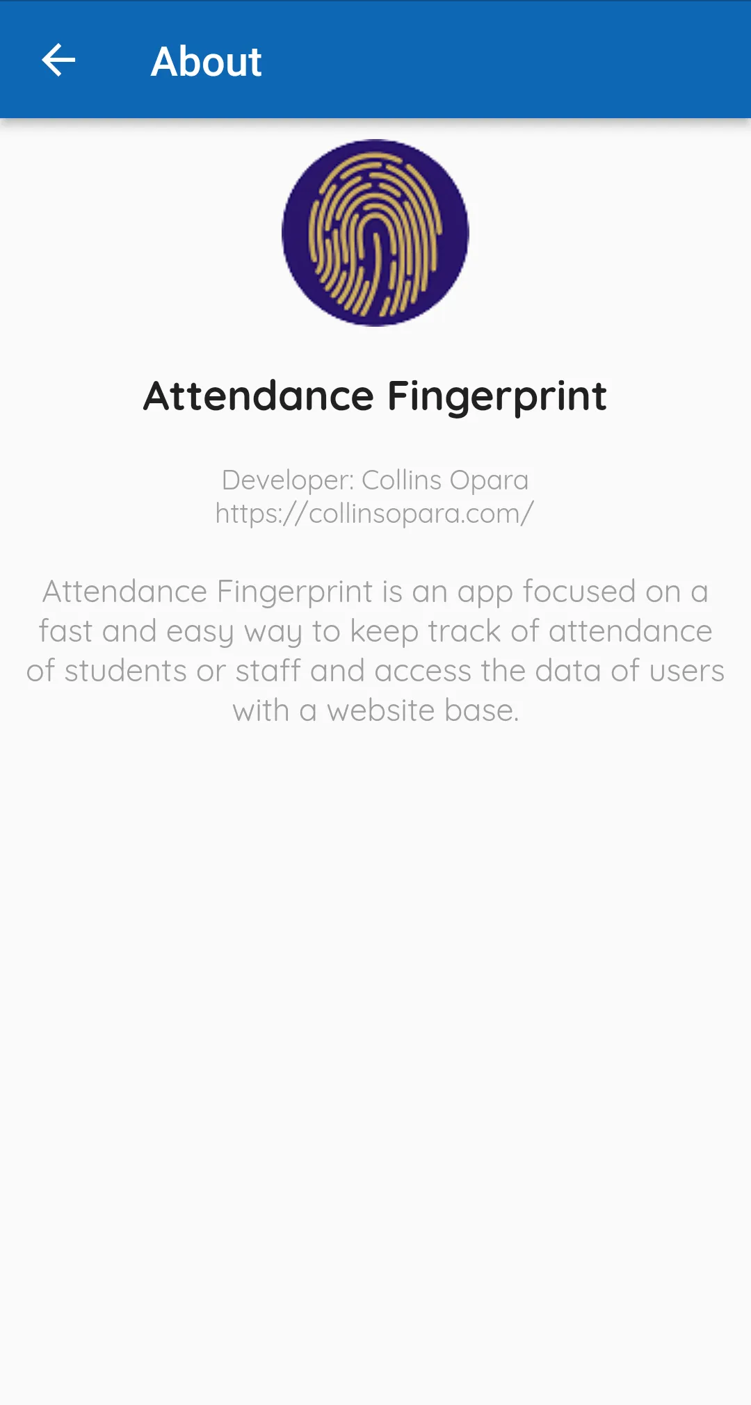 Attendance Fingerprint | Indus Appstore | Screenshot