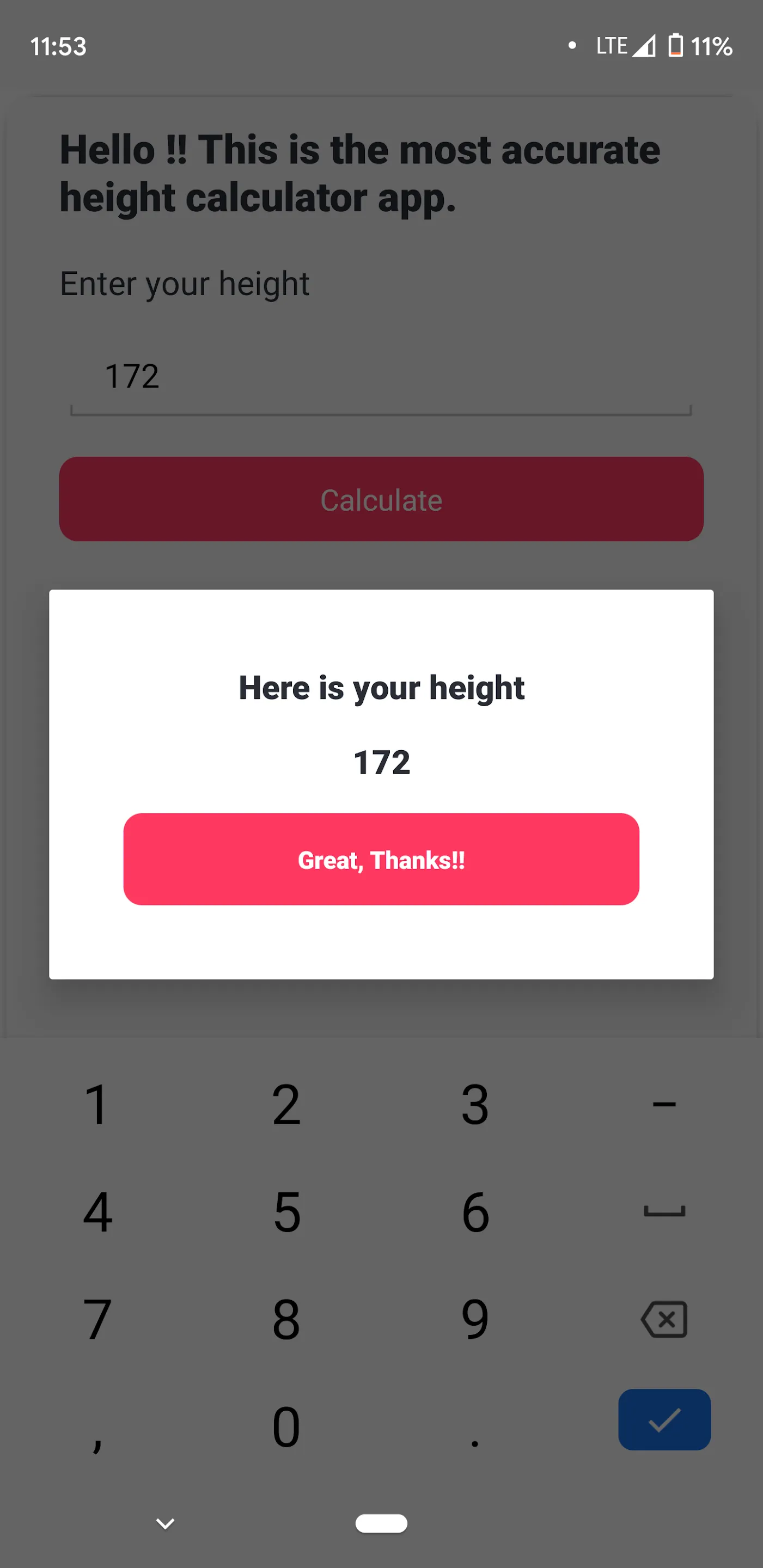 Height Calculator | Indus Appstore | Screenshot