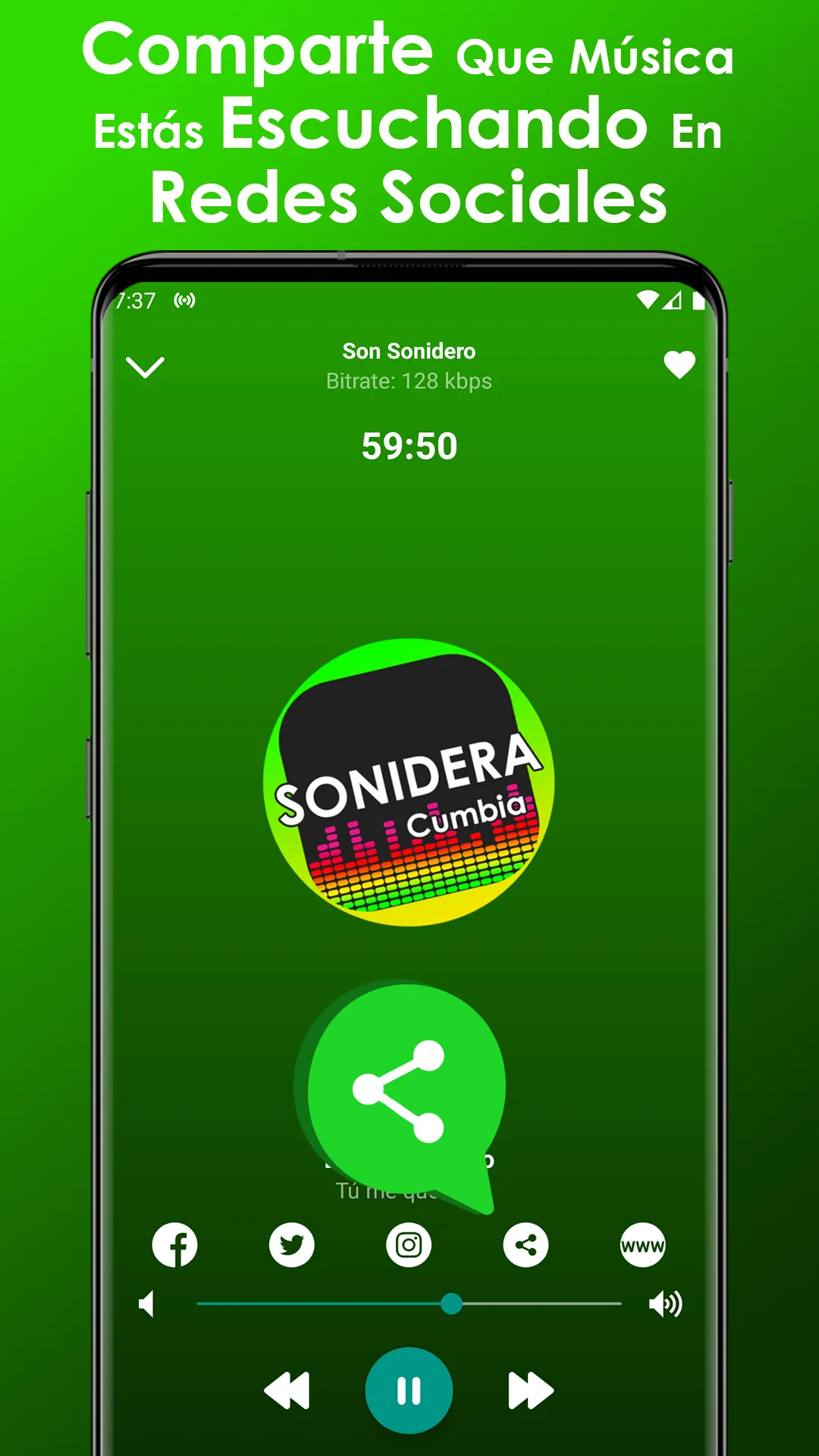 Cumbias Sonideras | Indus Appstore | Screenshot