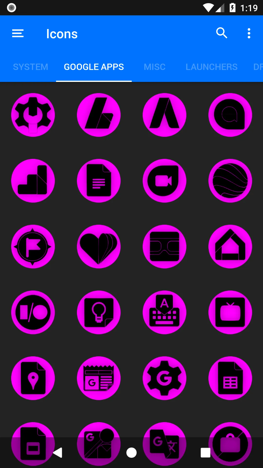 Oreo Magenta Icon Pack P2 | Indus Appstore | Screenshot