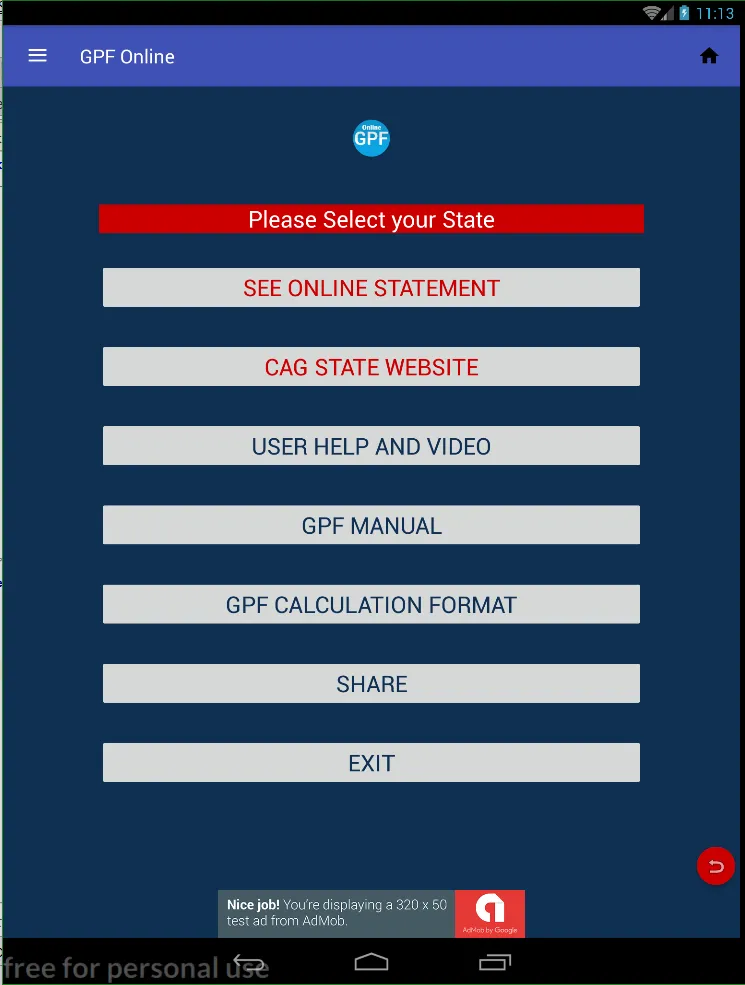 GPF Online Statement | Indus Appstore | Screenshot