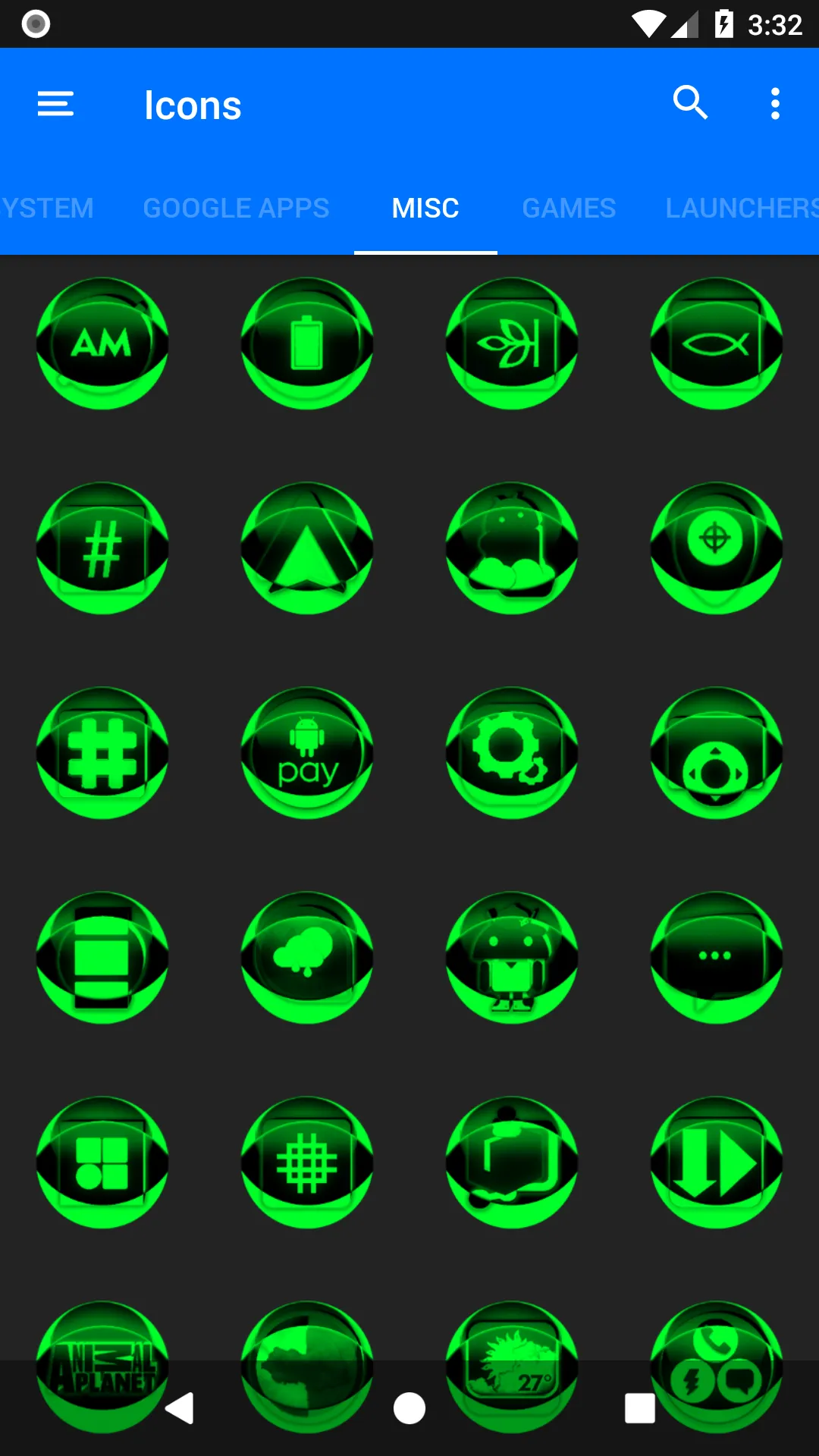 Green Icon Pack Style 2 | Indus Appstore | Screenshot