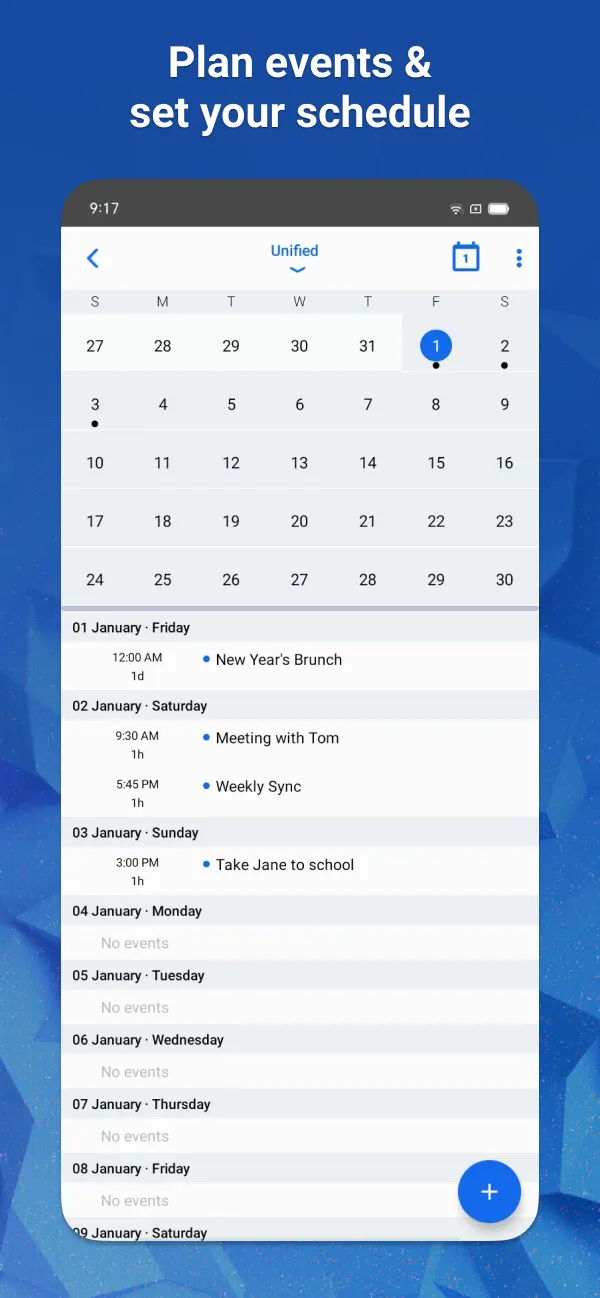Email Blue Mail - Calendar | Indus Appstore | Screenshot