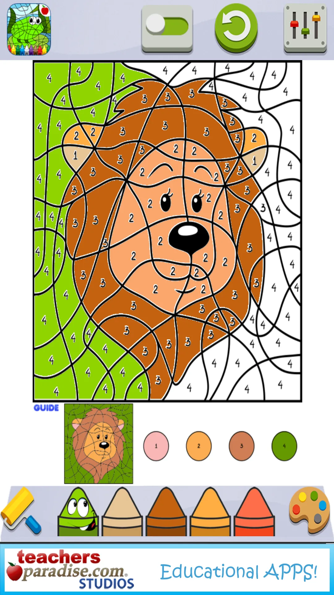 Color By Numbers Game for Kids | Indus Appstore | Screenshot