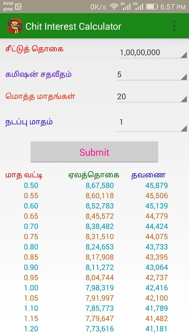 Chit Interest Calculator | Indus Appstore | Screenshot