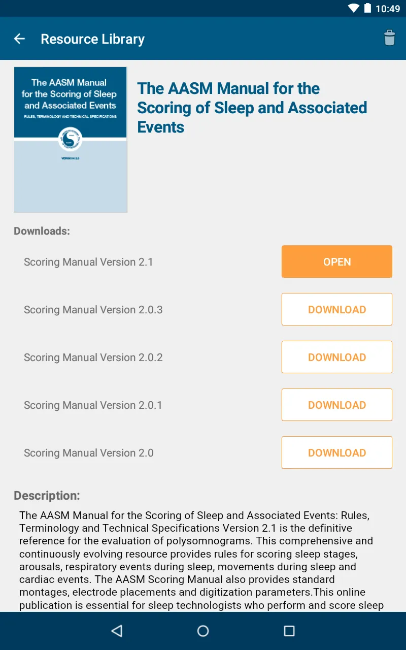 AASM Resource Library | Indus Appstore | Screenshot