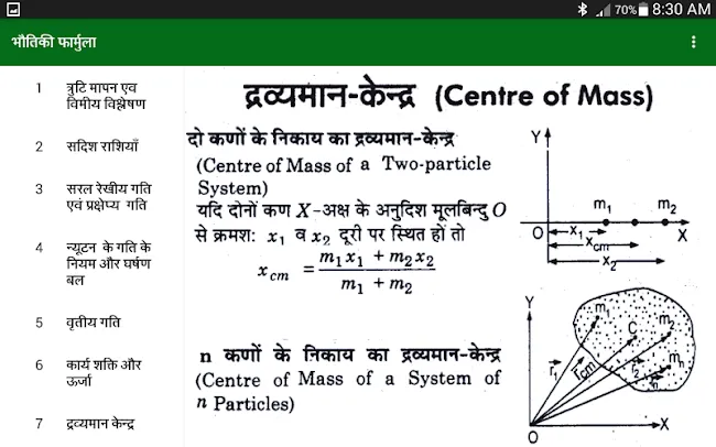 Physics Formulas in Hindi | Indus Appstore | Screenshot