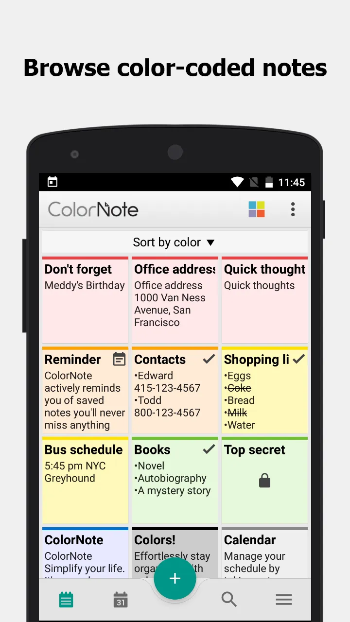 ColorNote Notepad Notes | Indus Appstore | Screenshot