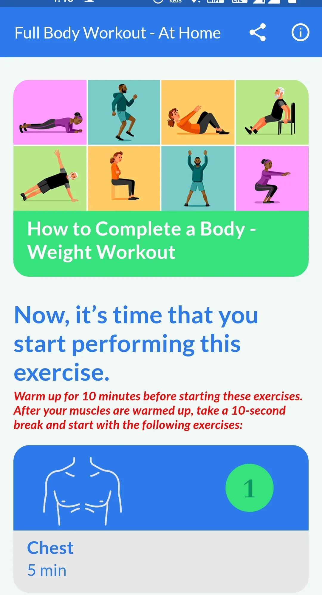 Full Body Workout - At Home | Indus Appstore | Screenshot