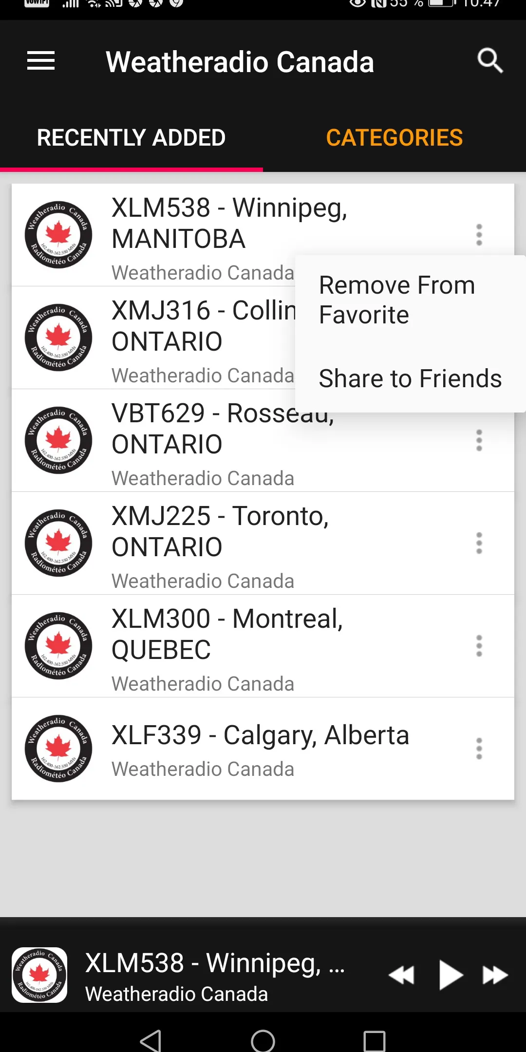 Weatheradio Canada Online | Indus Appstore | Screenshot