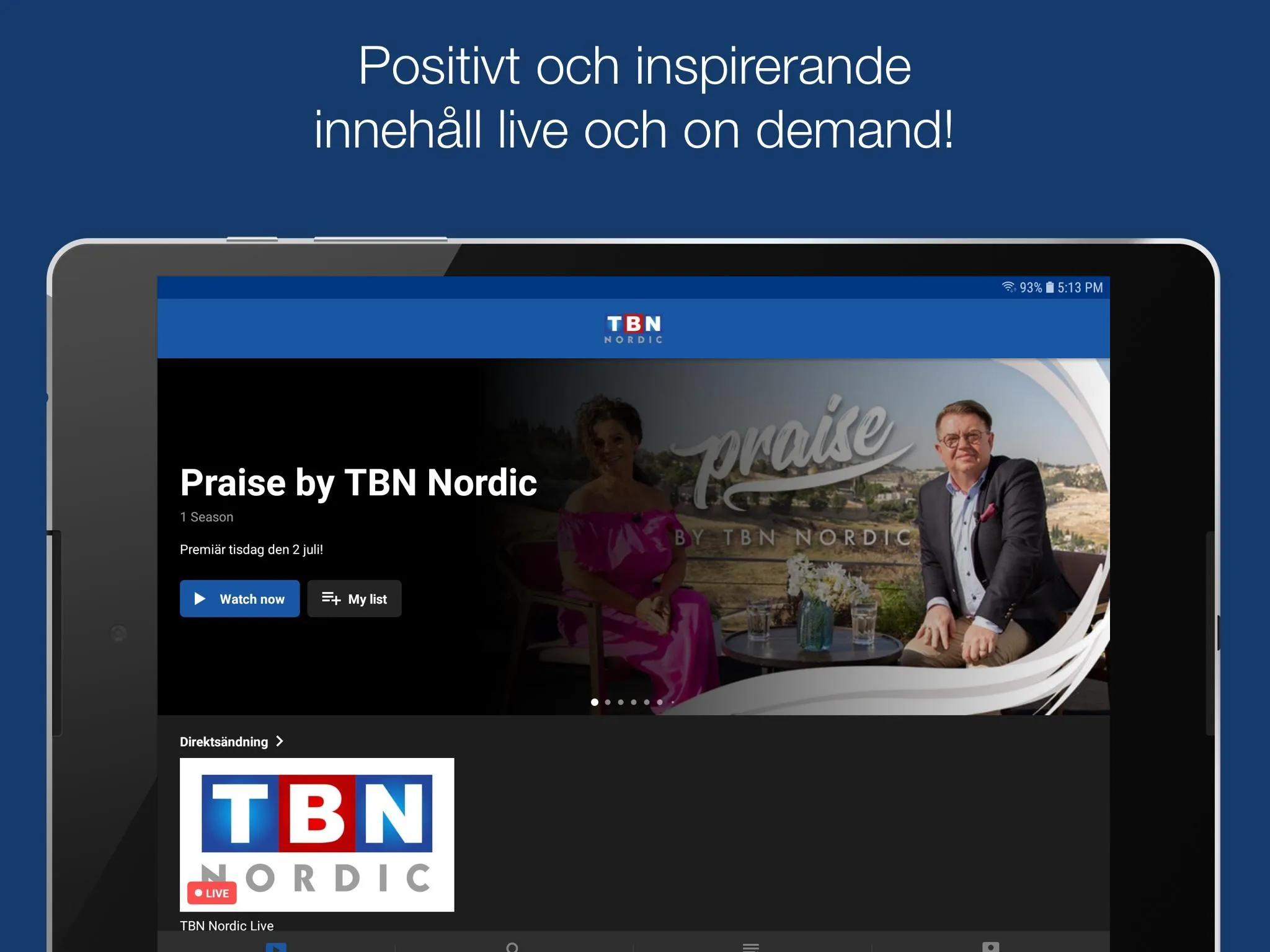 TBN Nordic Play | Indus Appstore | Screenshot