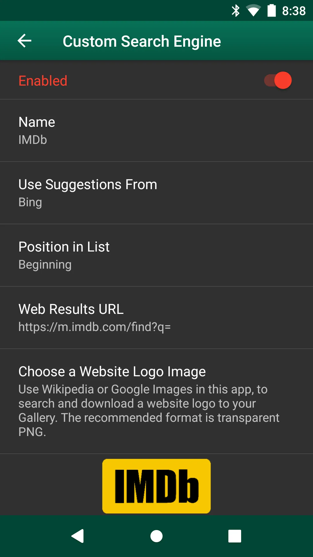 Quick Search Widget (with ads) | Indus Appstore | Screenshot