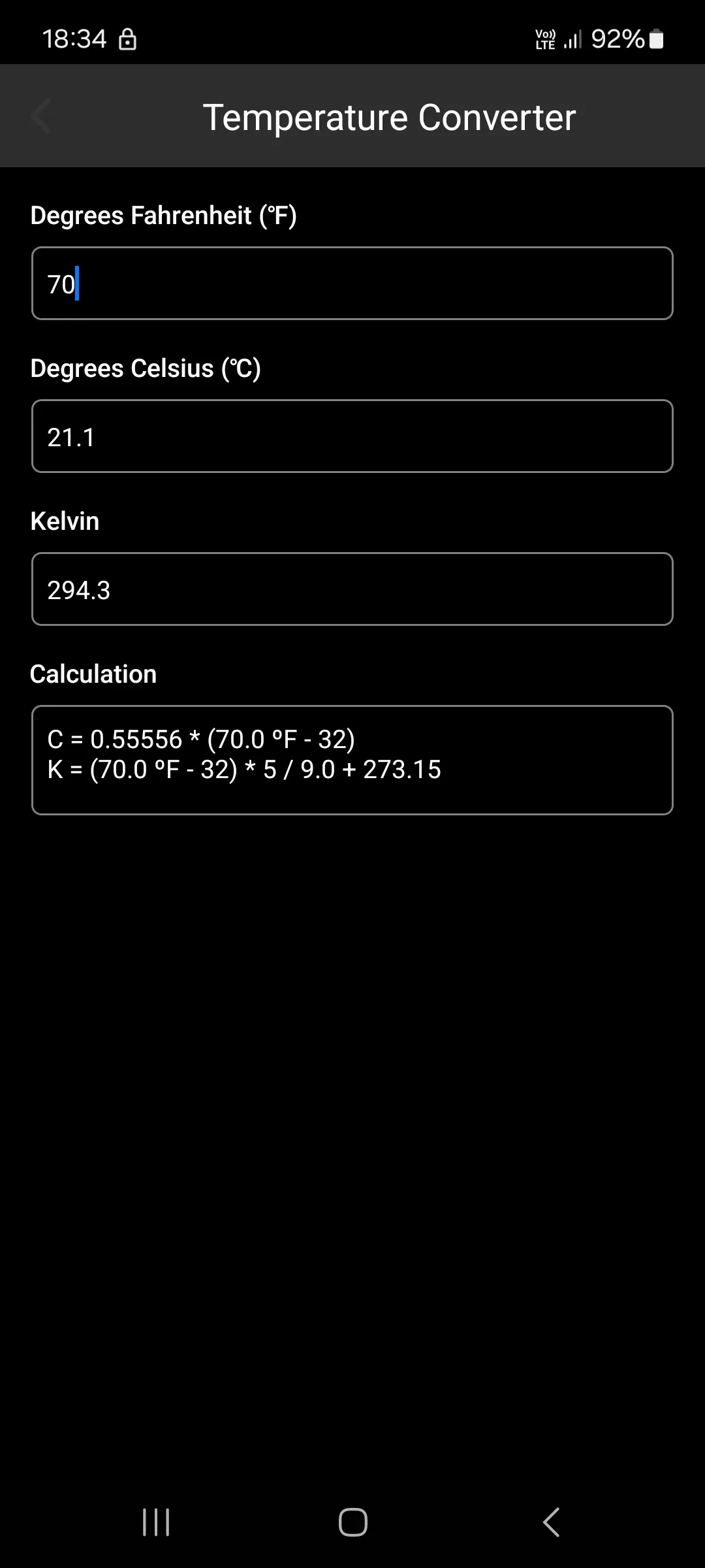 Dew Point Humidity Calculator | Indus Appstore | Screenshot
