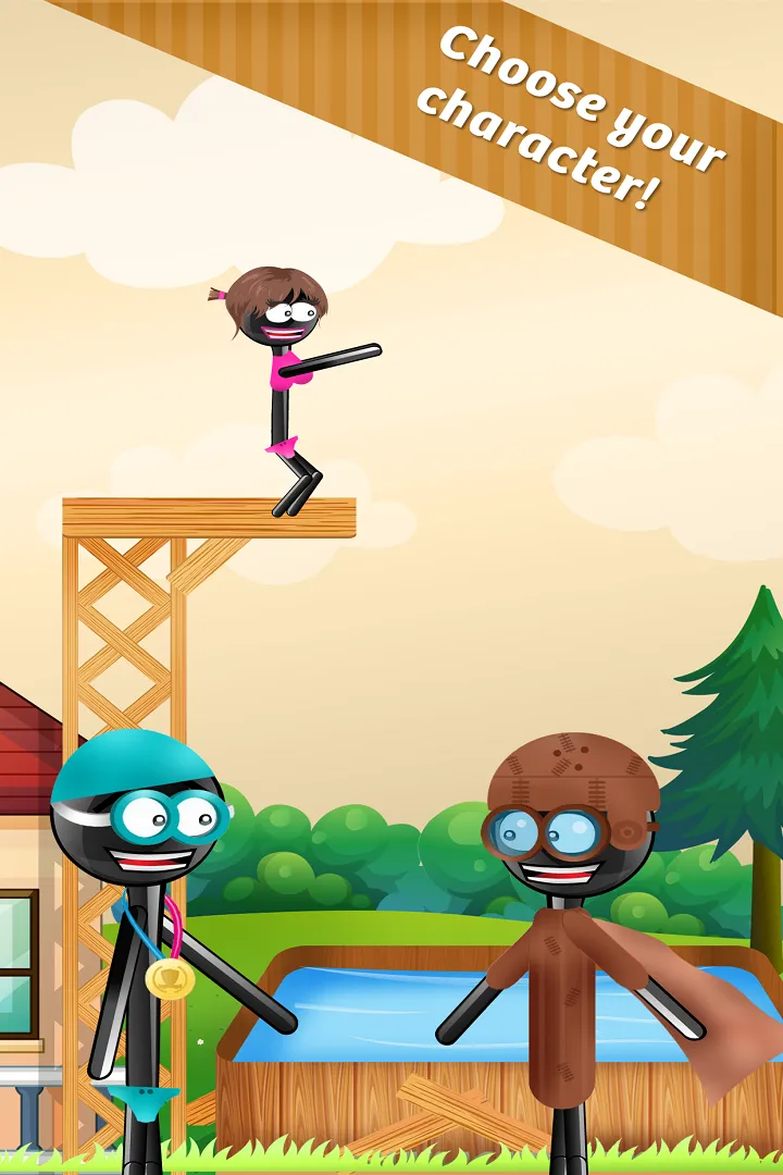 Stickman High Jump Diving Fun | Indus Appstore | Screenshot