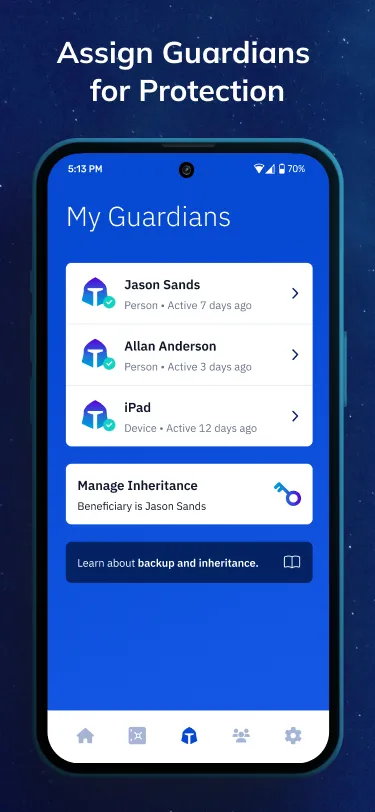 Crypto Inheritance and Backup | Indus Appstore | Screenshot